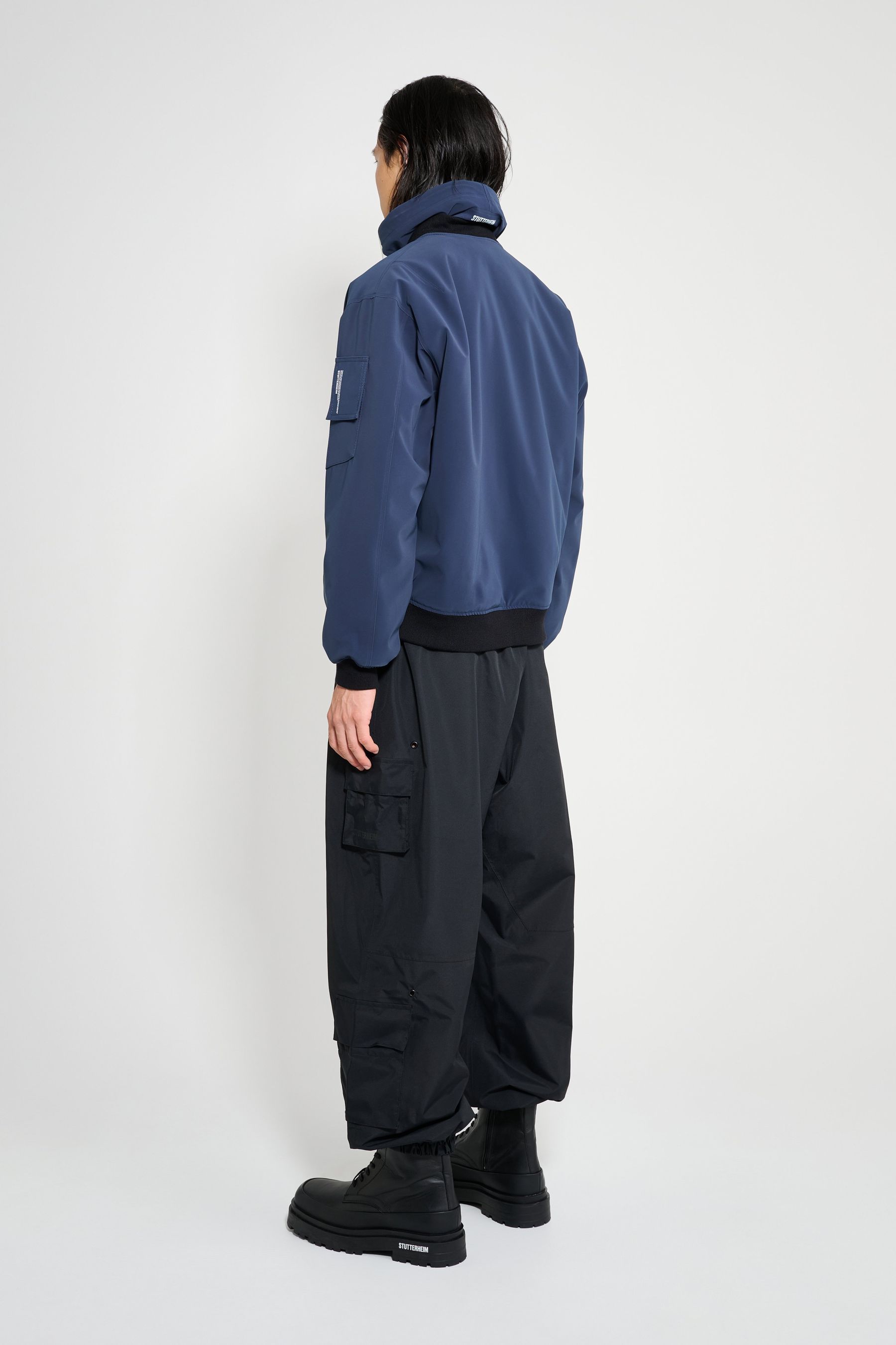 stutterheim bredsand winter bomber jacket navy men jackets