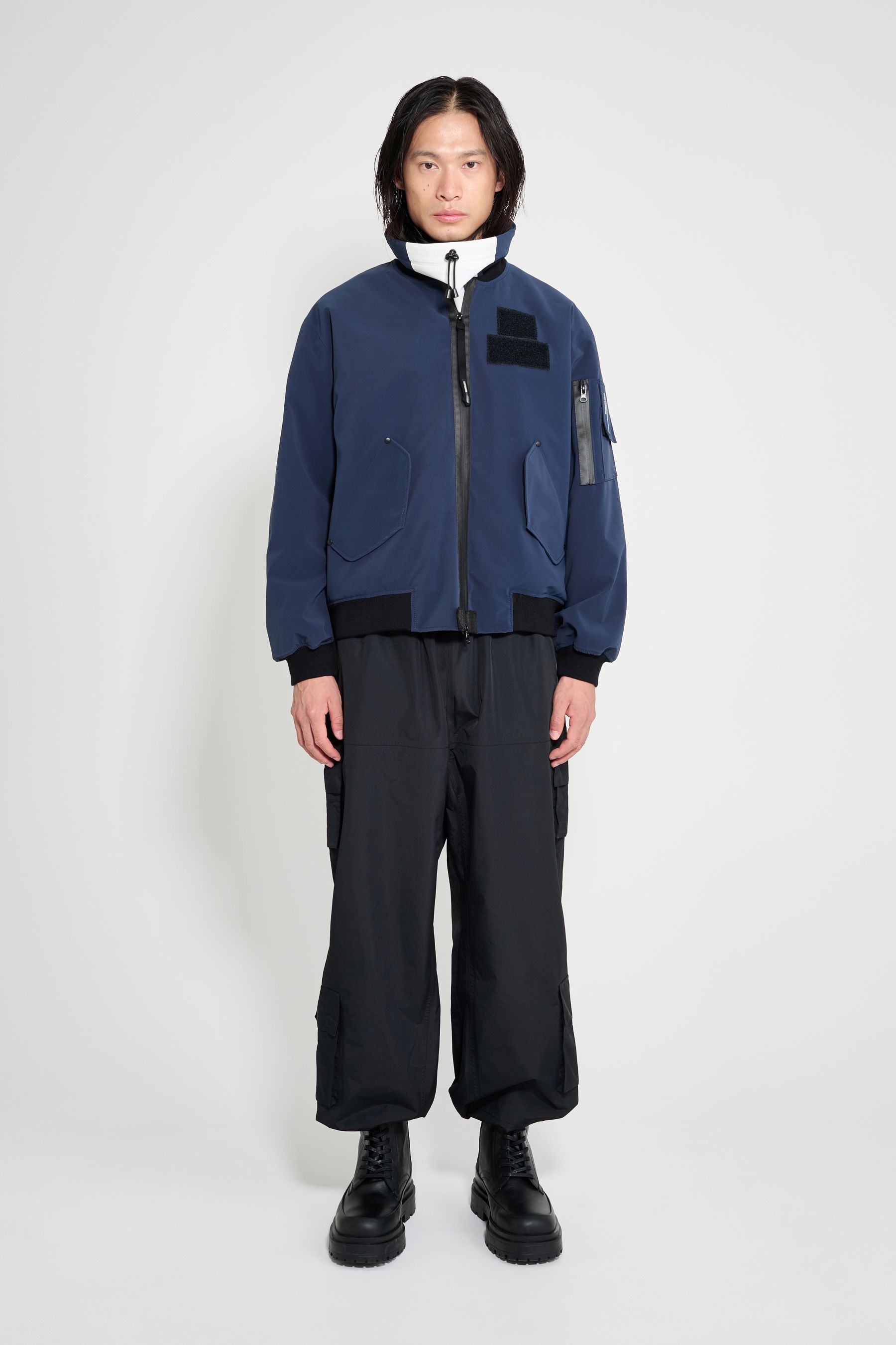 stutterheim bredsand winter bomber jacket navy men jackets