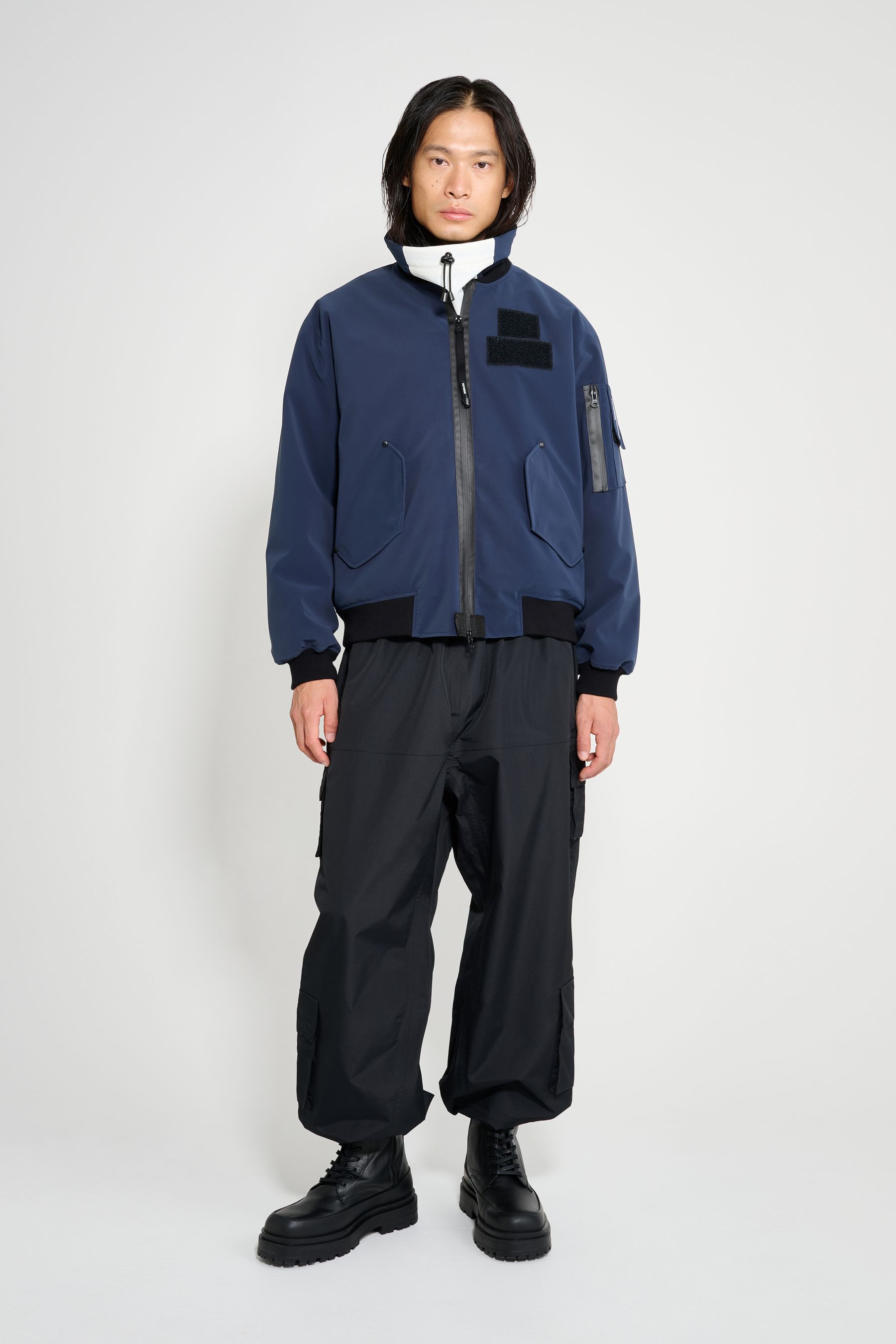 stutterheim bredsand winter bomber jacket navy men jackets