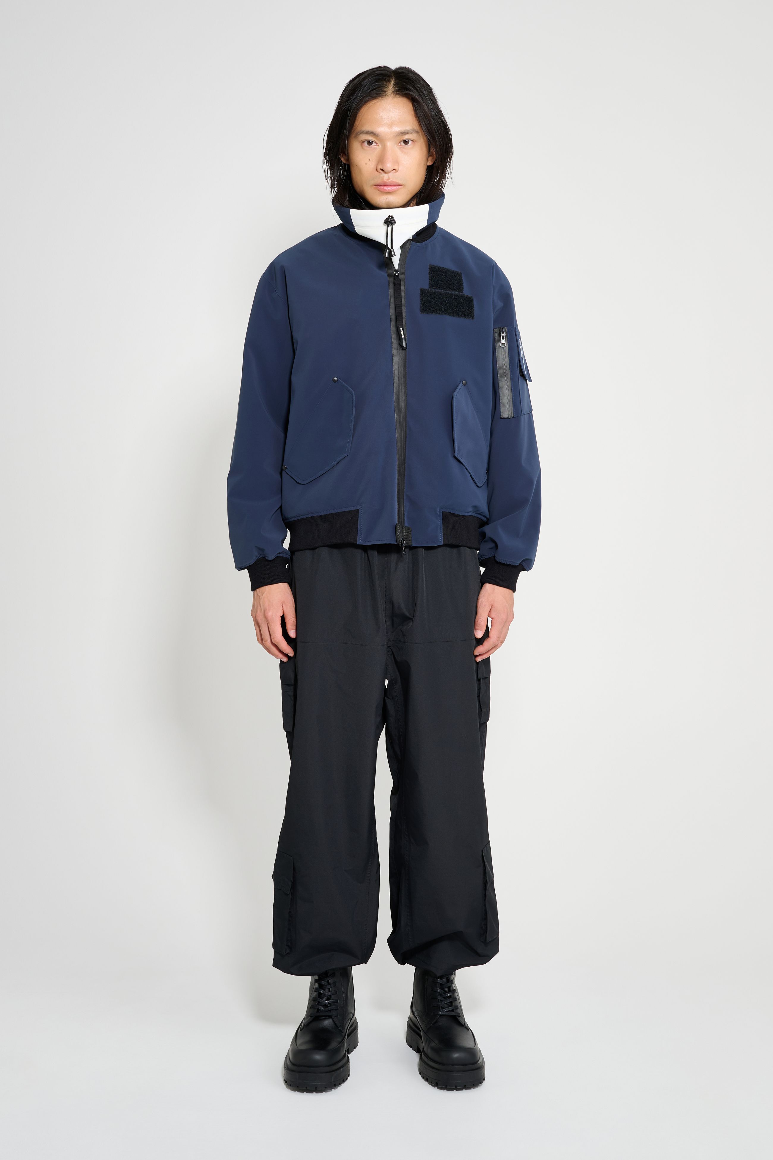 stutterheim bredsand winter bomber jacket navy men jackets