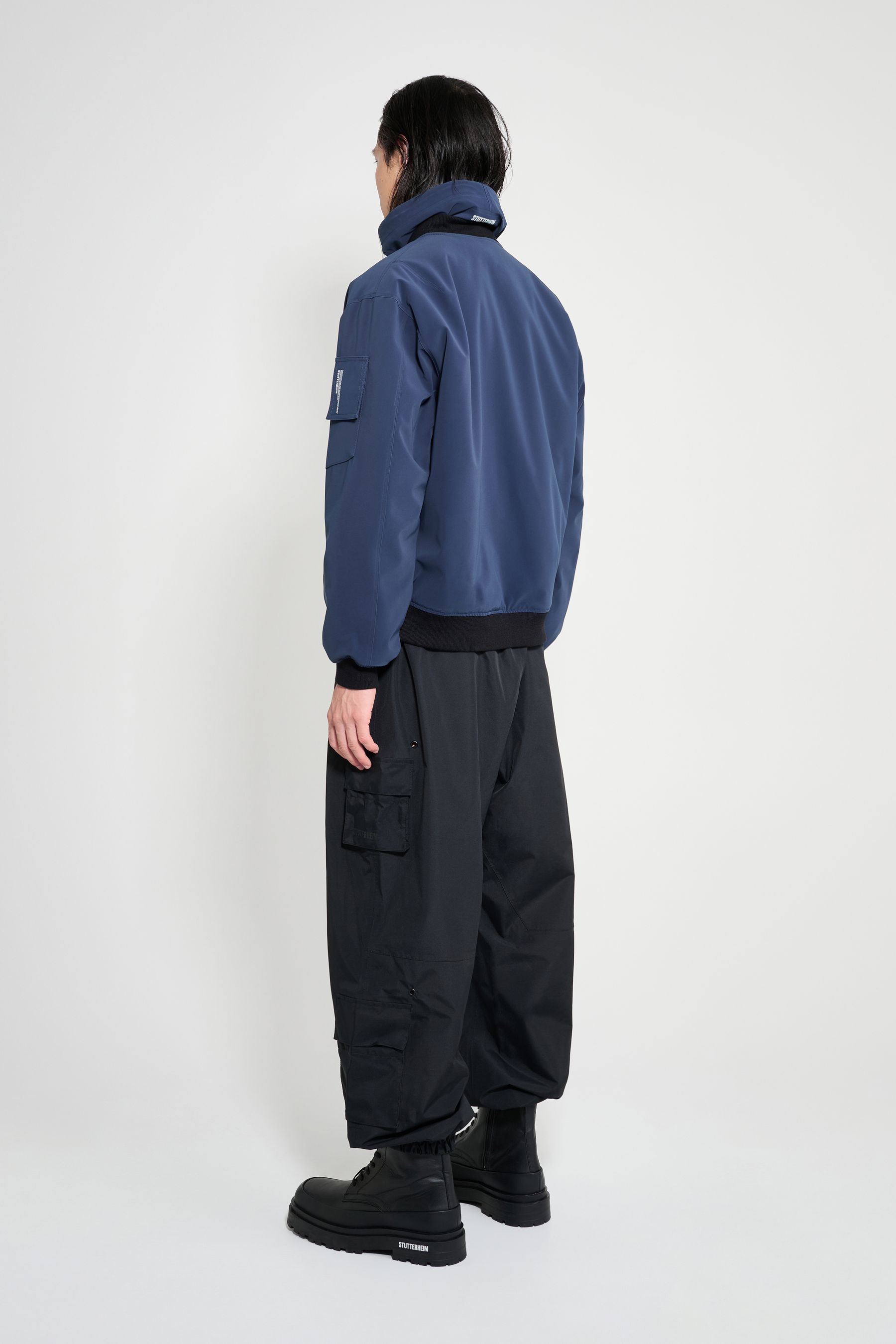 stutterheim bredsand winter bomber jacket navy men jackets
