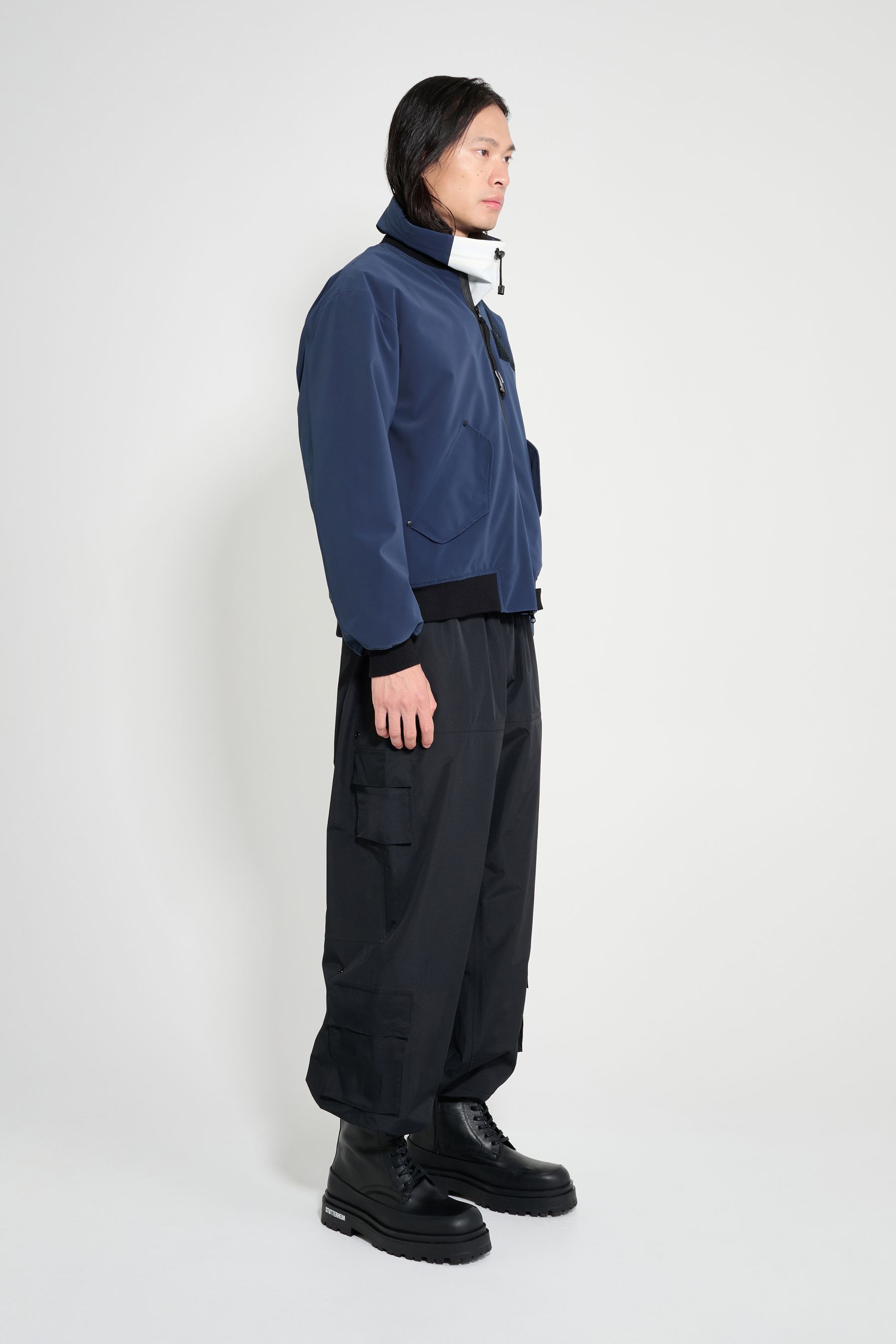 stutterheim bredsand winter bomber jacket navy men jackets