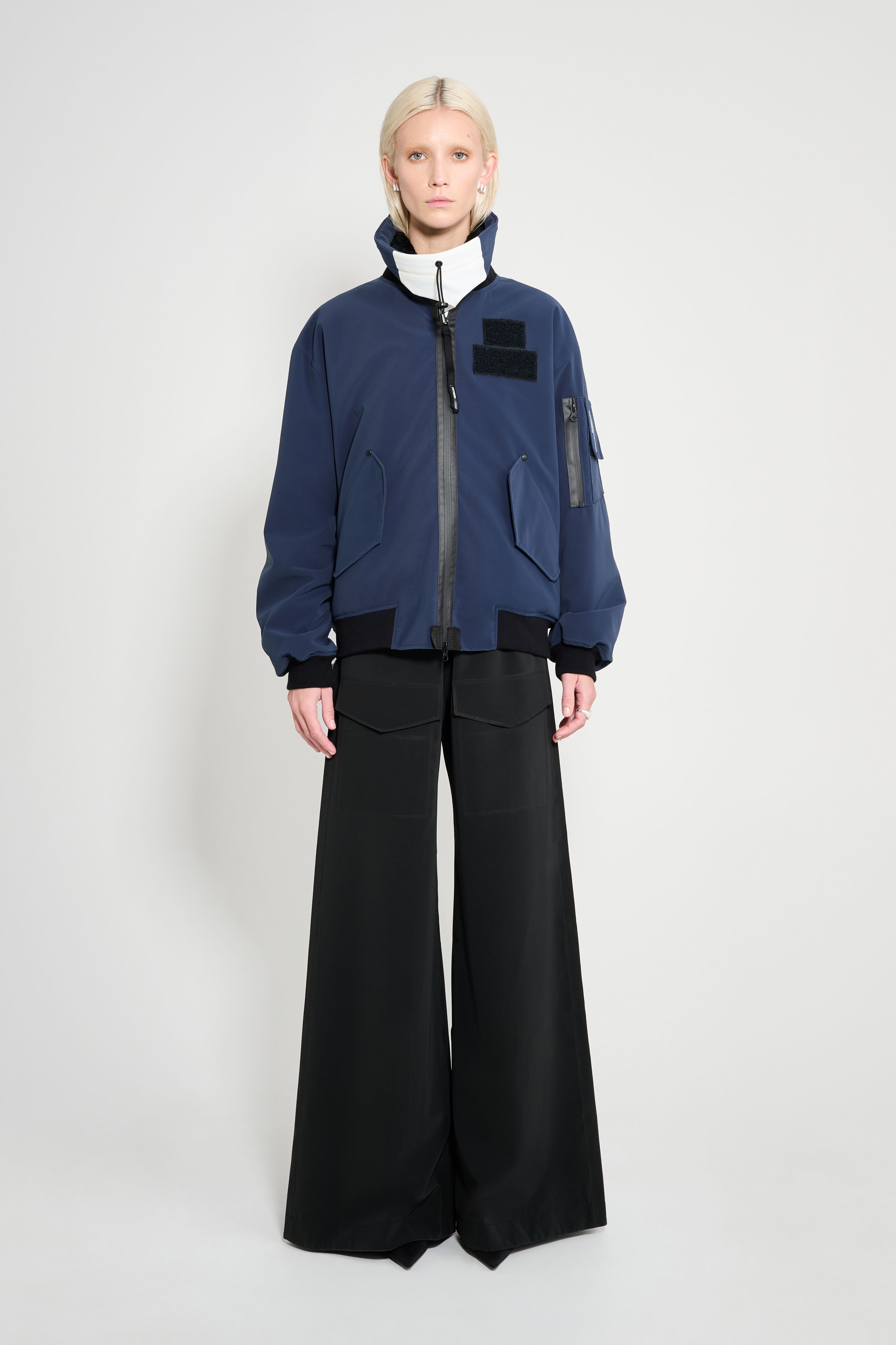 stutterheim bredsand winter bomber jacket navy women jackets winter-coats
