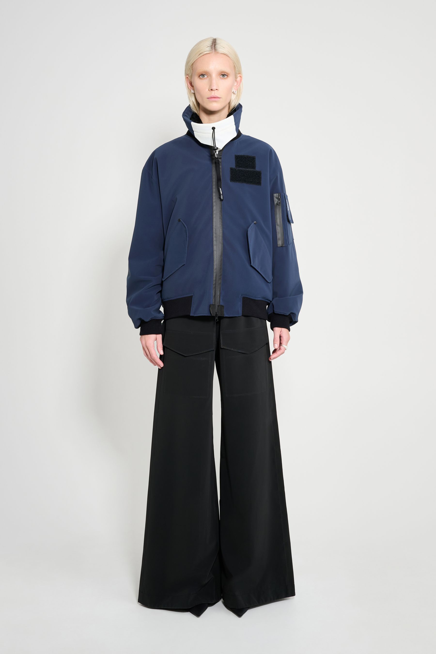 stutterheim bredsand winter bomber jacket navy women jackets winter-coats