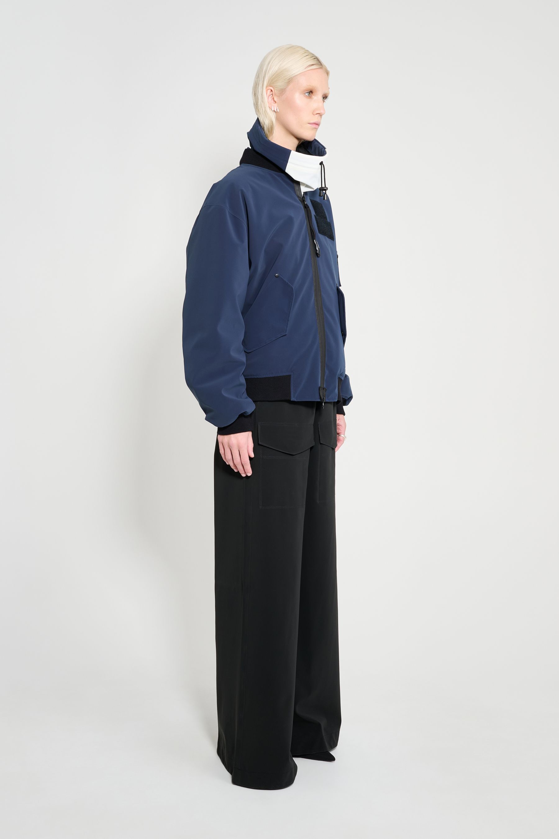 stutterheim bredsand winter bomber jacket navy women jackets winter-coats