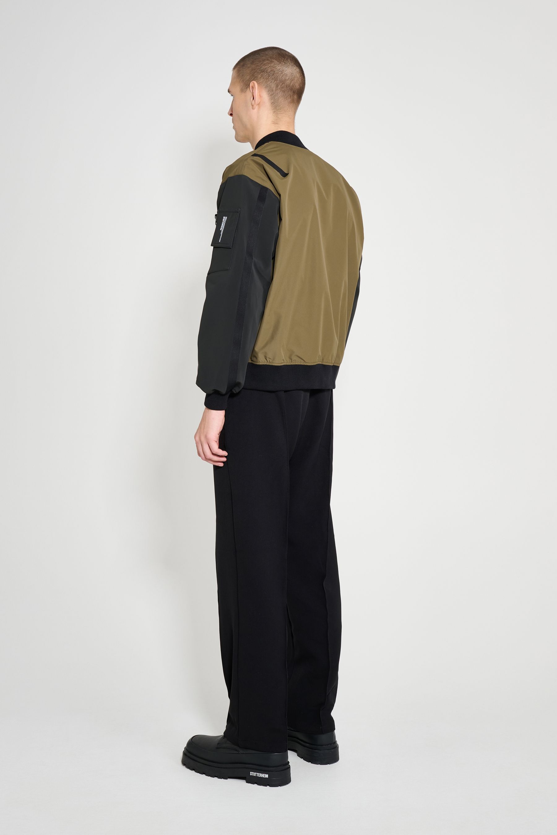 stutterheim bredsand zip bomber jacket green men jackets