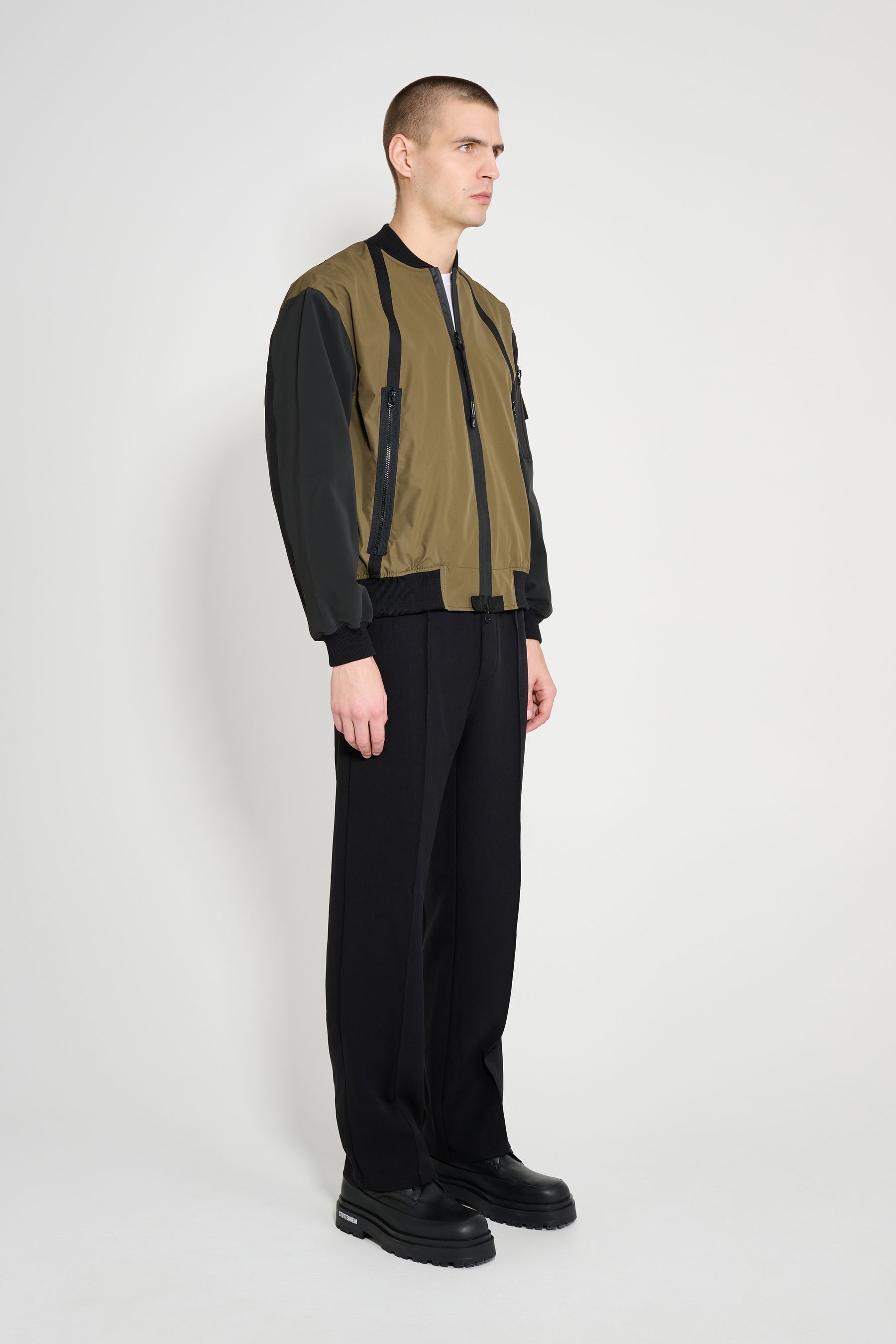 stutterheim bredsand zip bomber jacket green men jackets