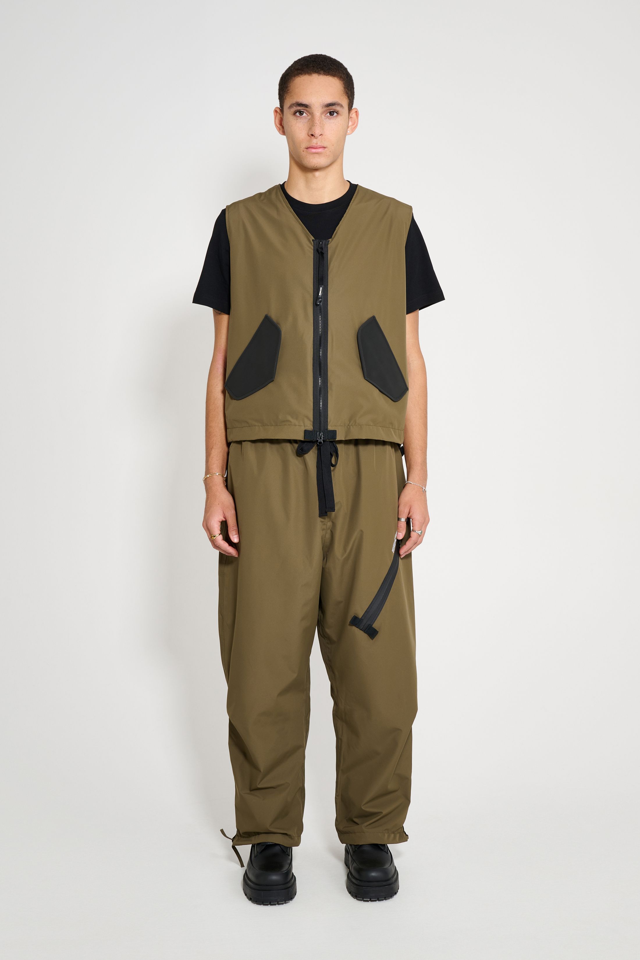 stutterheim bro vest green men jackets vests