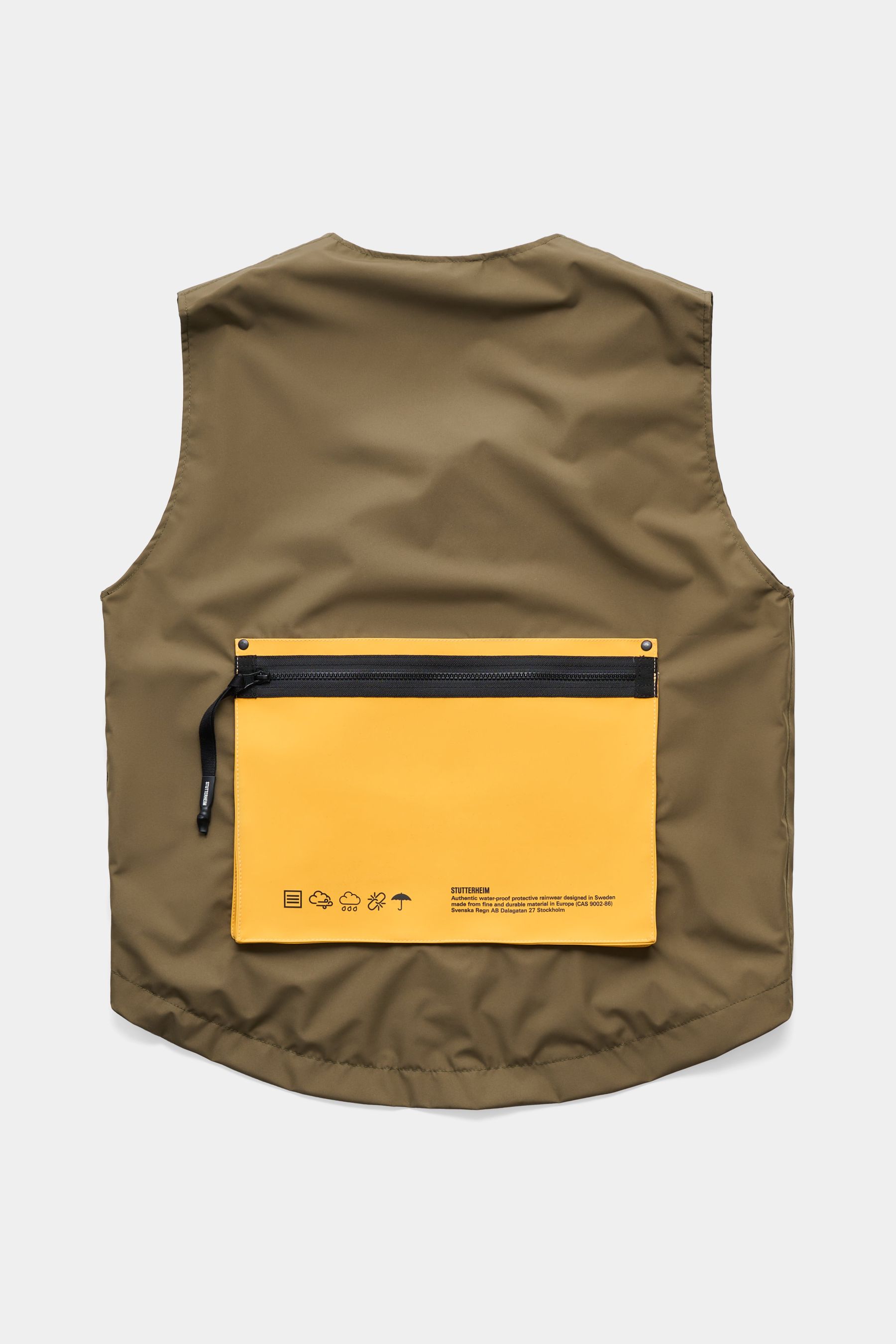 stutterheim bro vest green men jackets vests