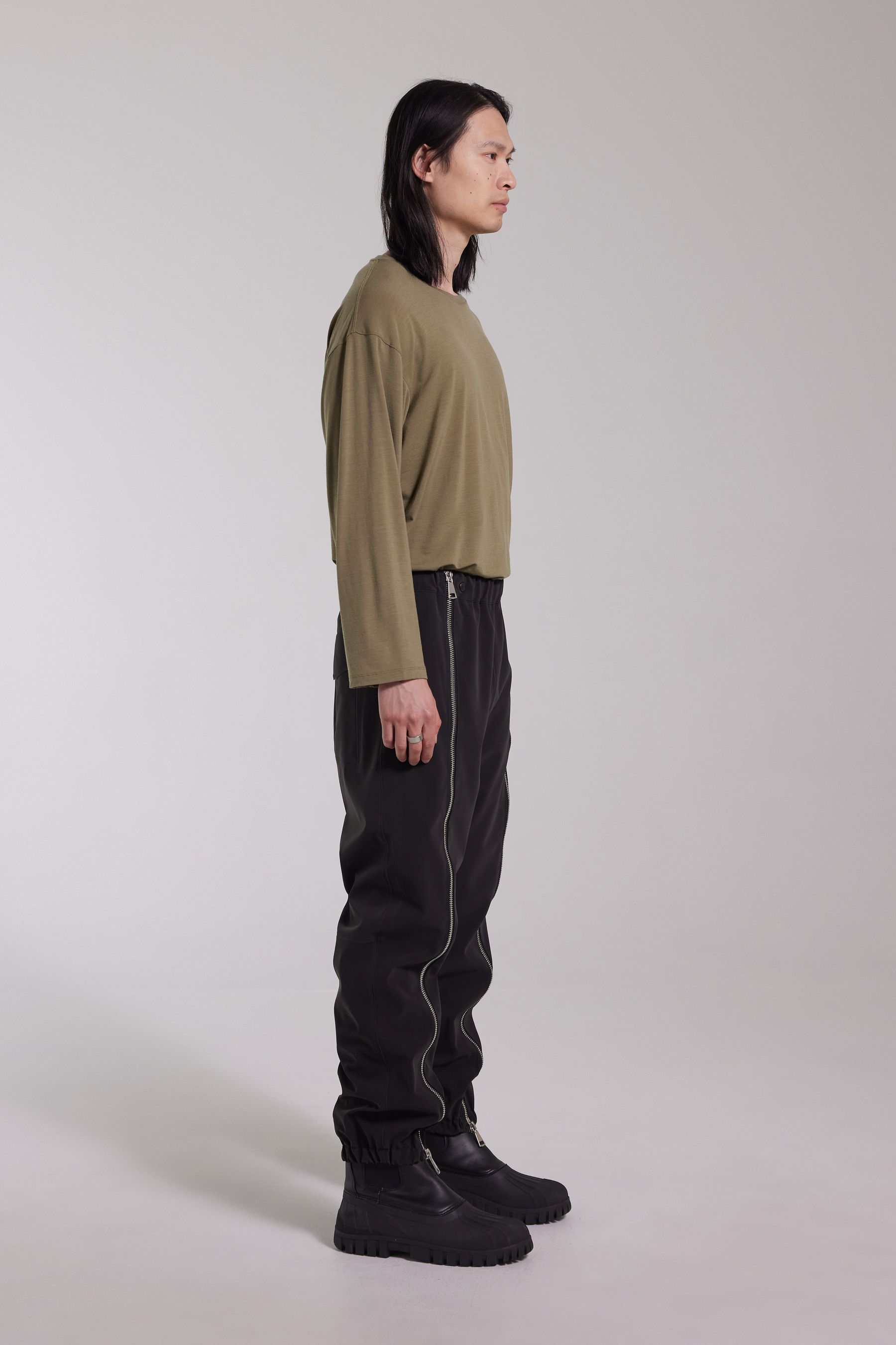 stutterheim bromma matte trouser black men trousers