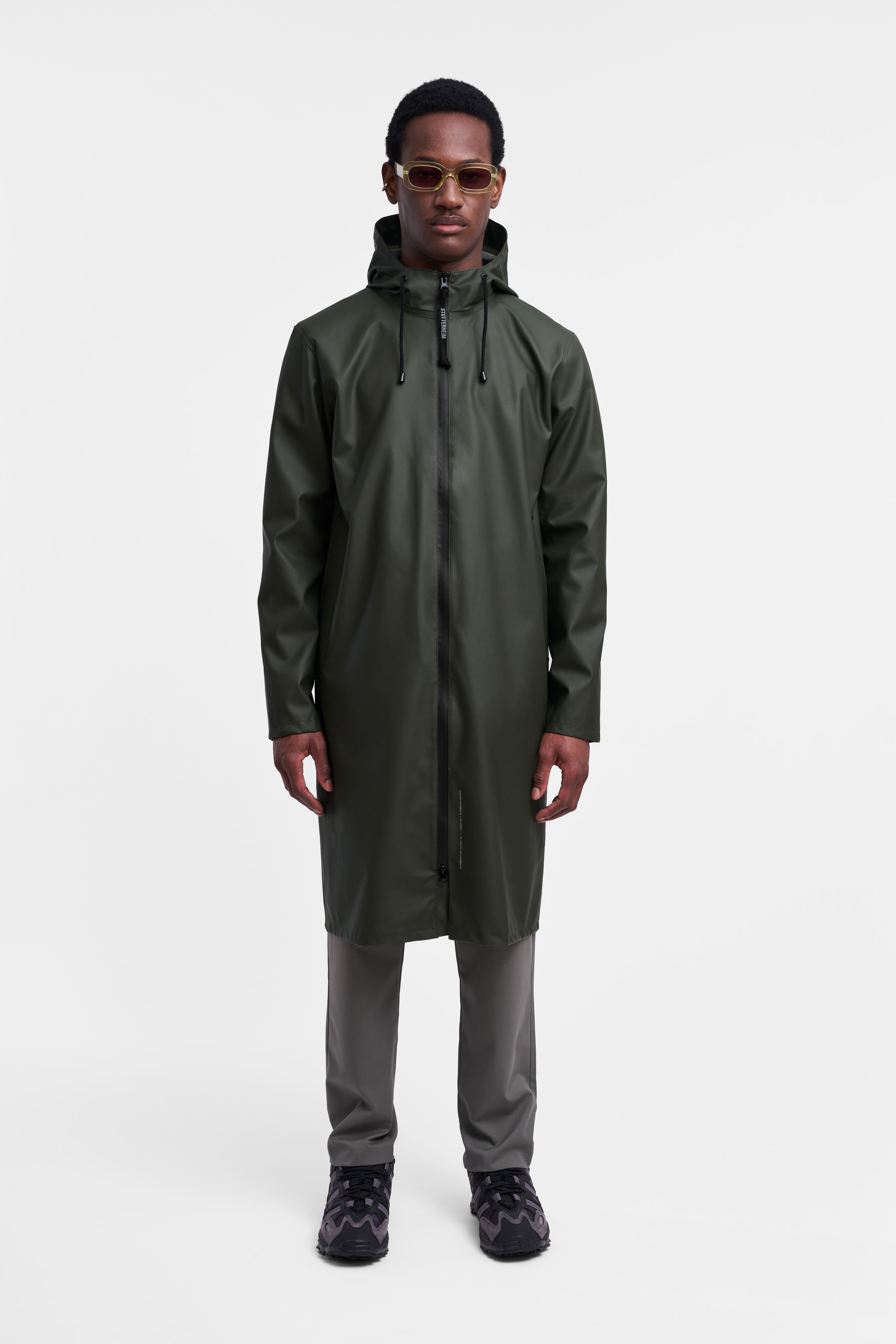 stutterheim camden parka green men jackets parkas