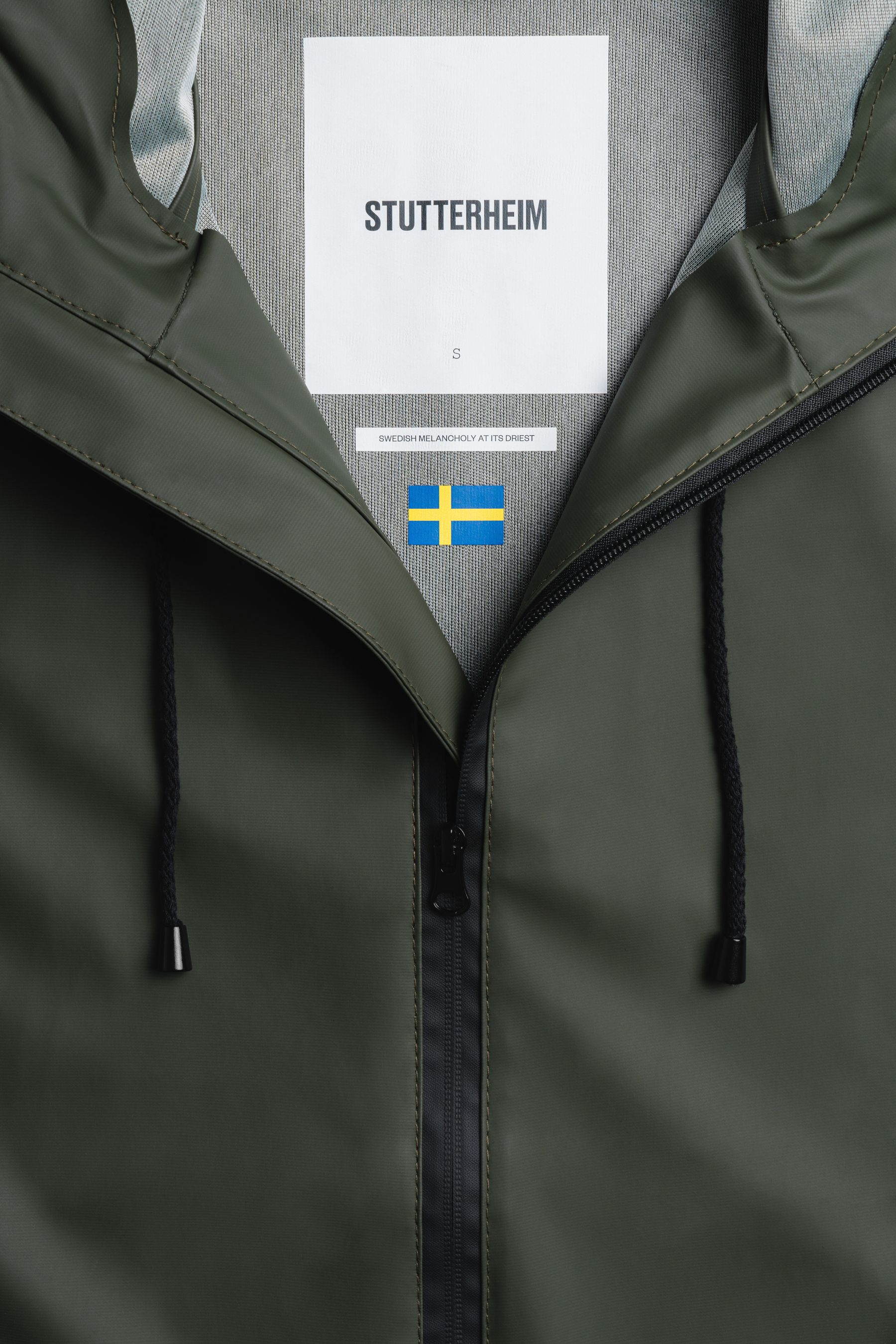 stutterheim camden parka green men jackets parkas