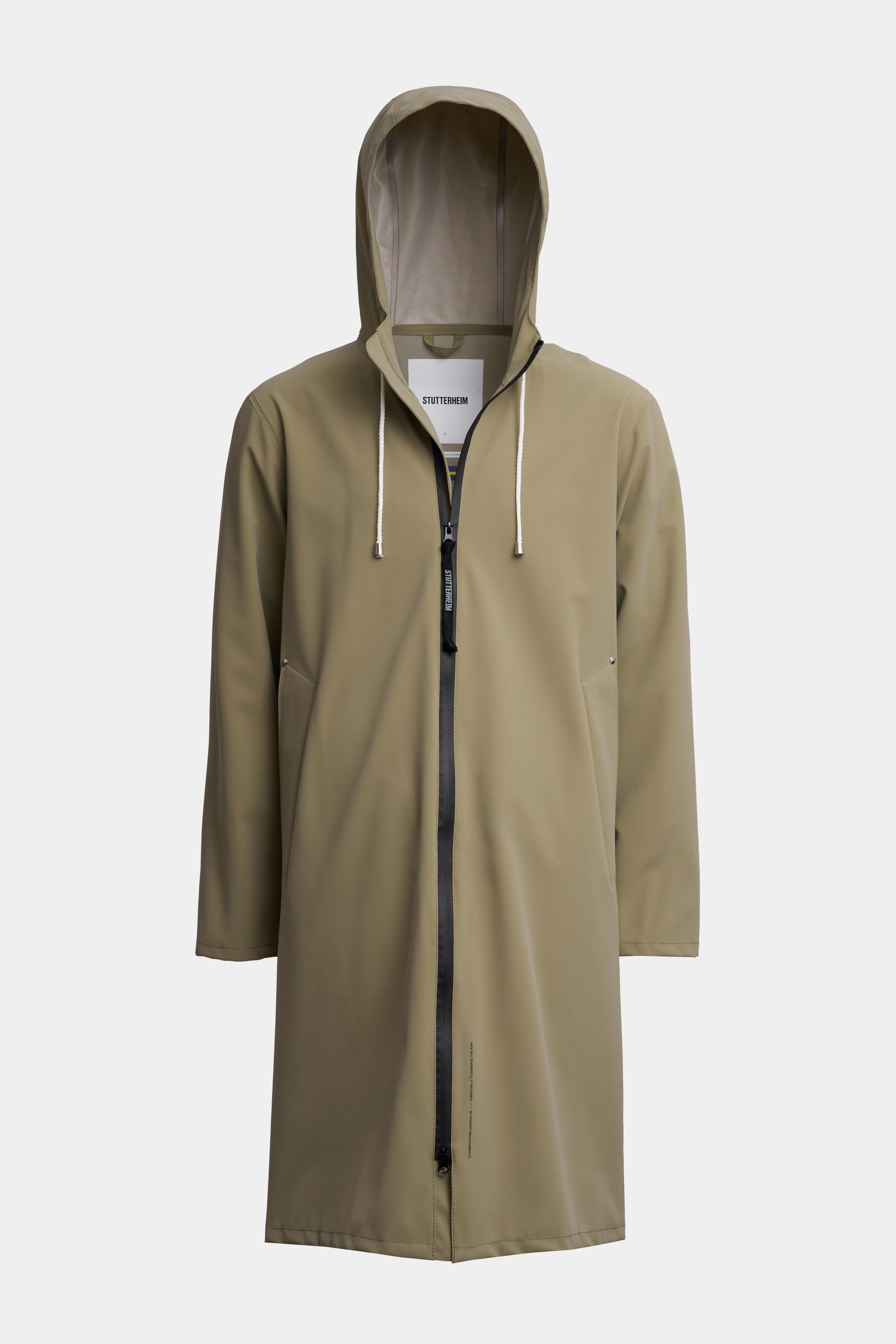 stutterheim camden lightweight matte parka aloe men jackets parkas