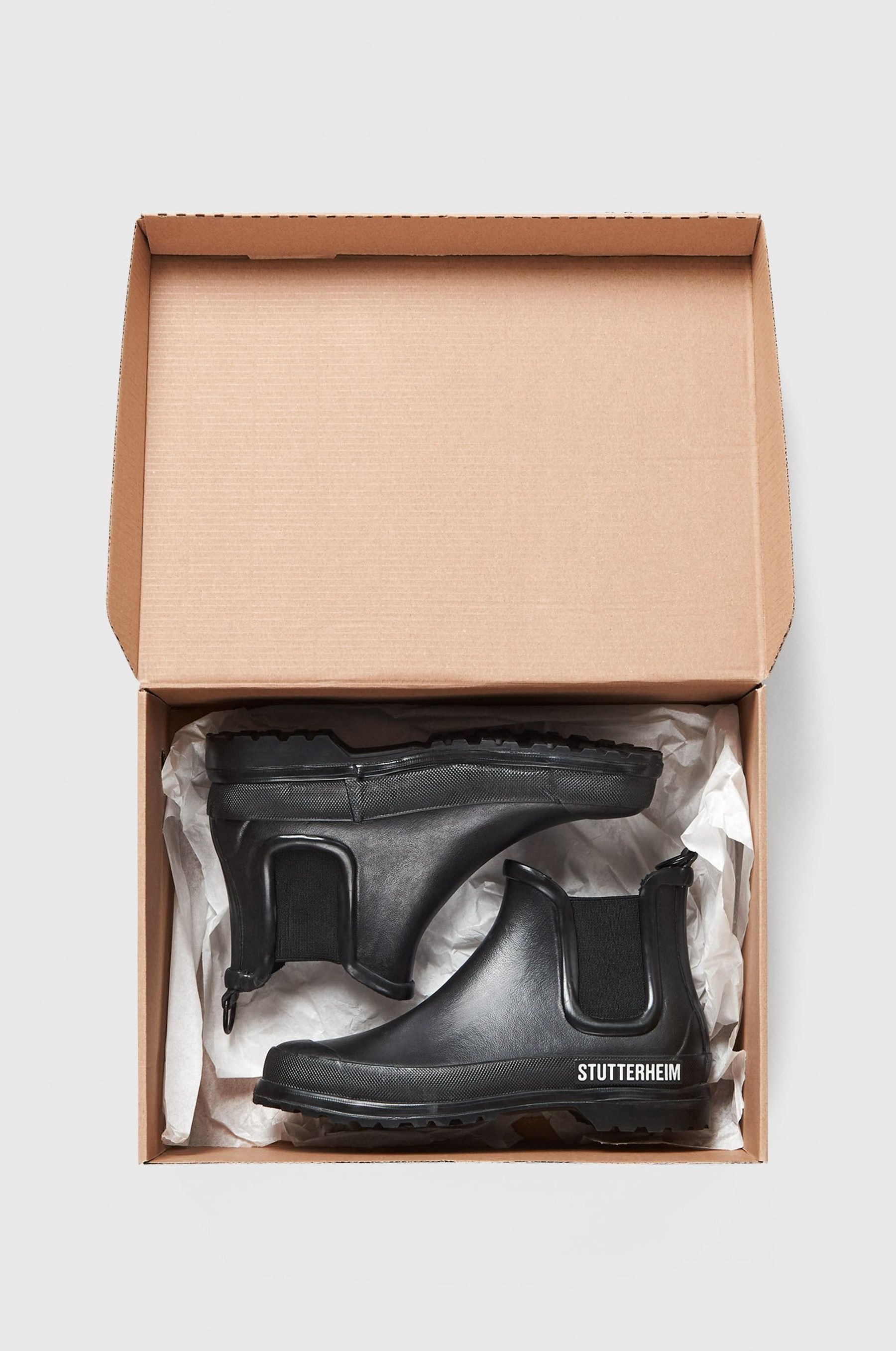 stutterheim chelsea rainwalker black footwear rain-boots