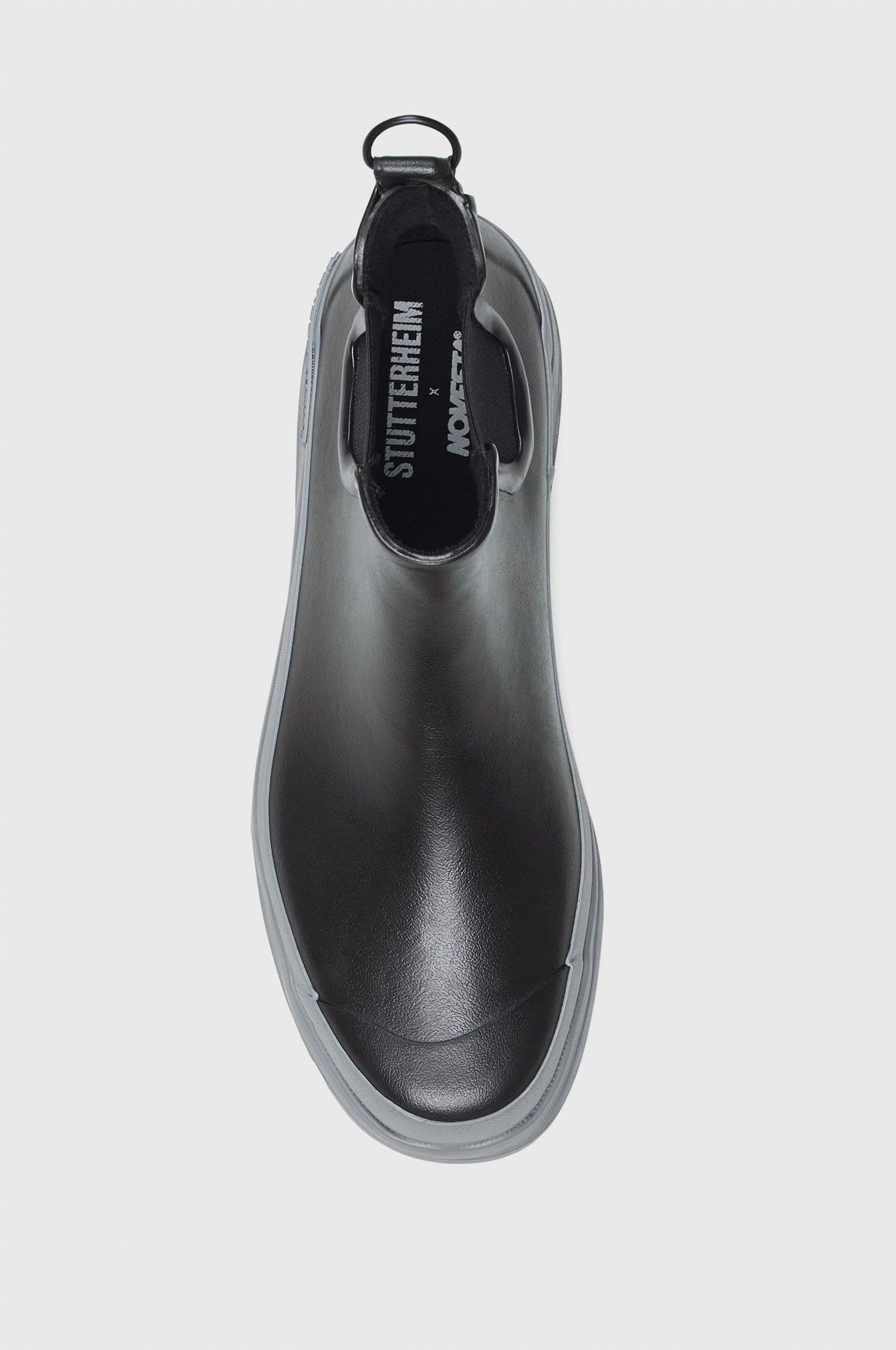 stutterheim chelsea rainwalker black/grey footwear rain-boots