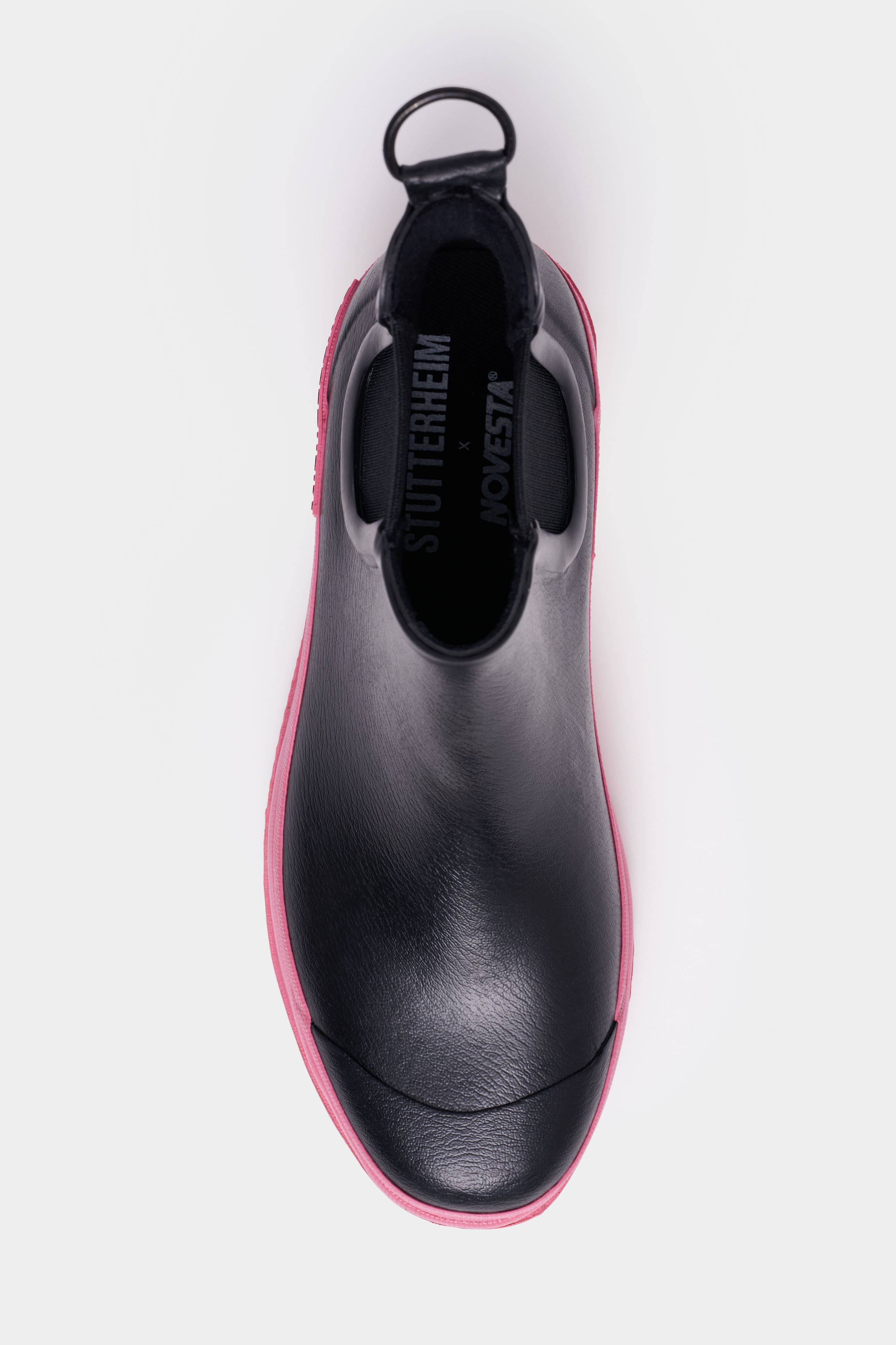 stutterheim chelsea rainwalker black/bubblegum footwear chelsea-boots