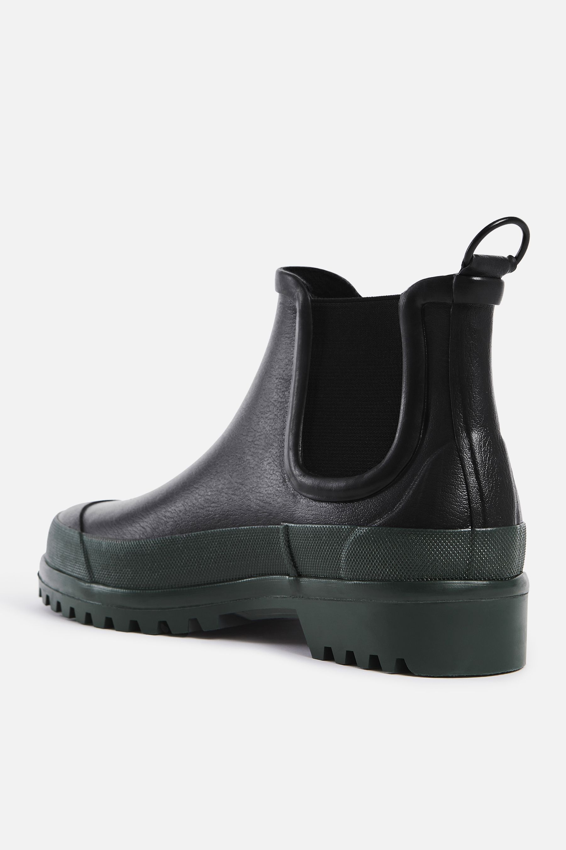 stutterheim chelsea rainwalker black/dark green footwear rain-boots