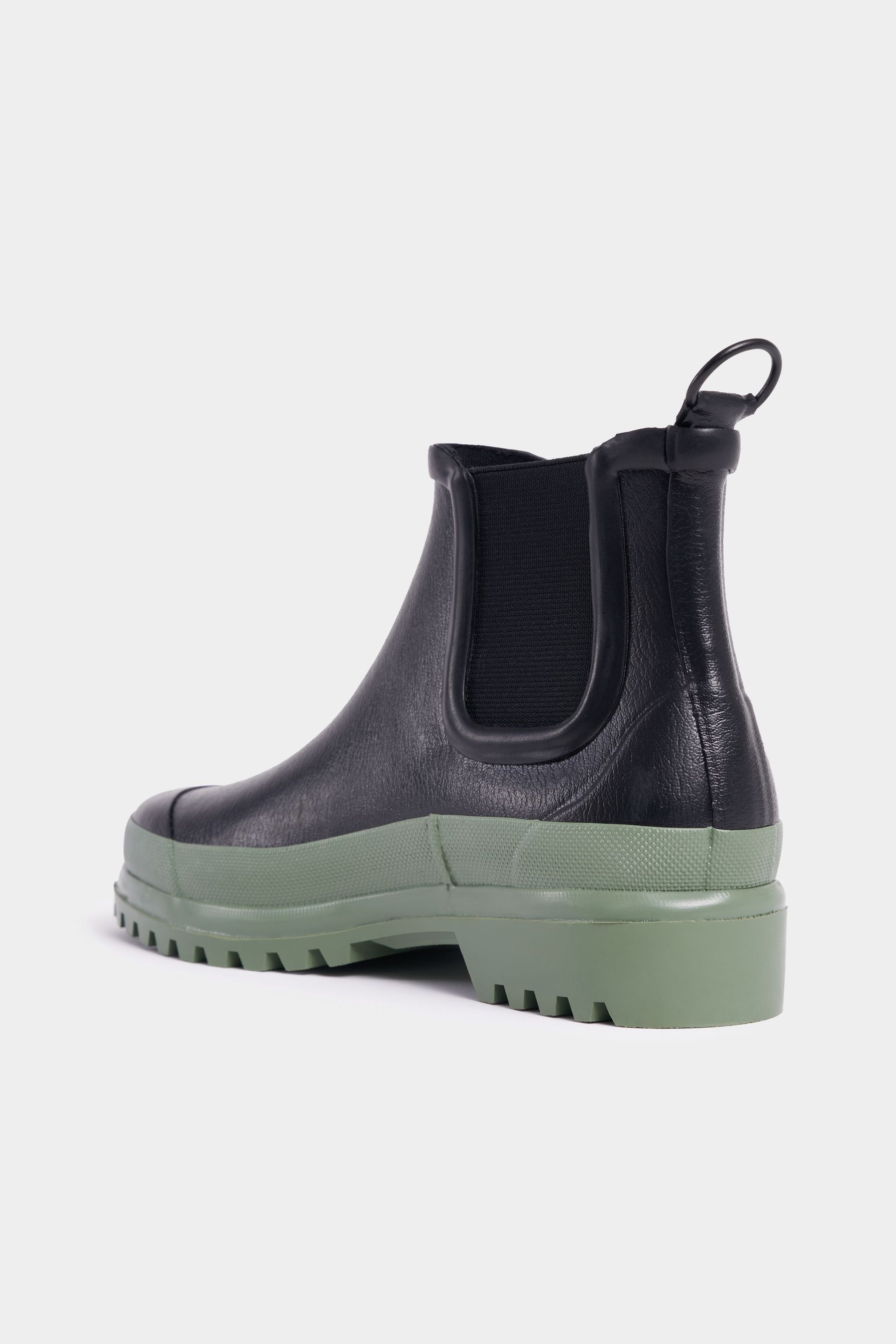 stutterheim chelsea rainwalker black/loden green footwear chelsea-boots