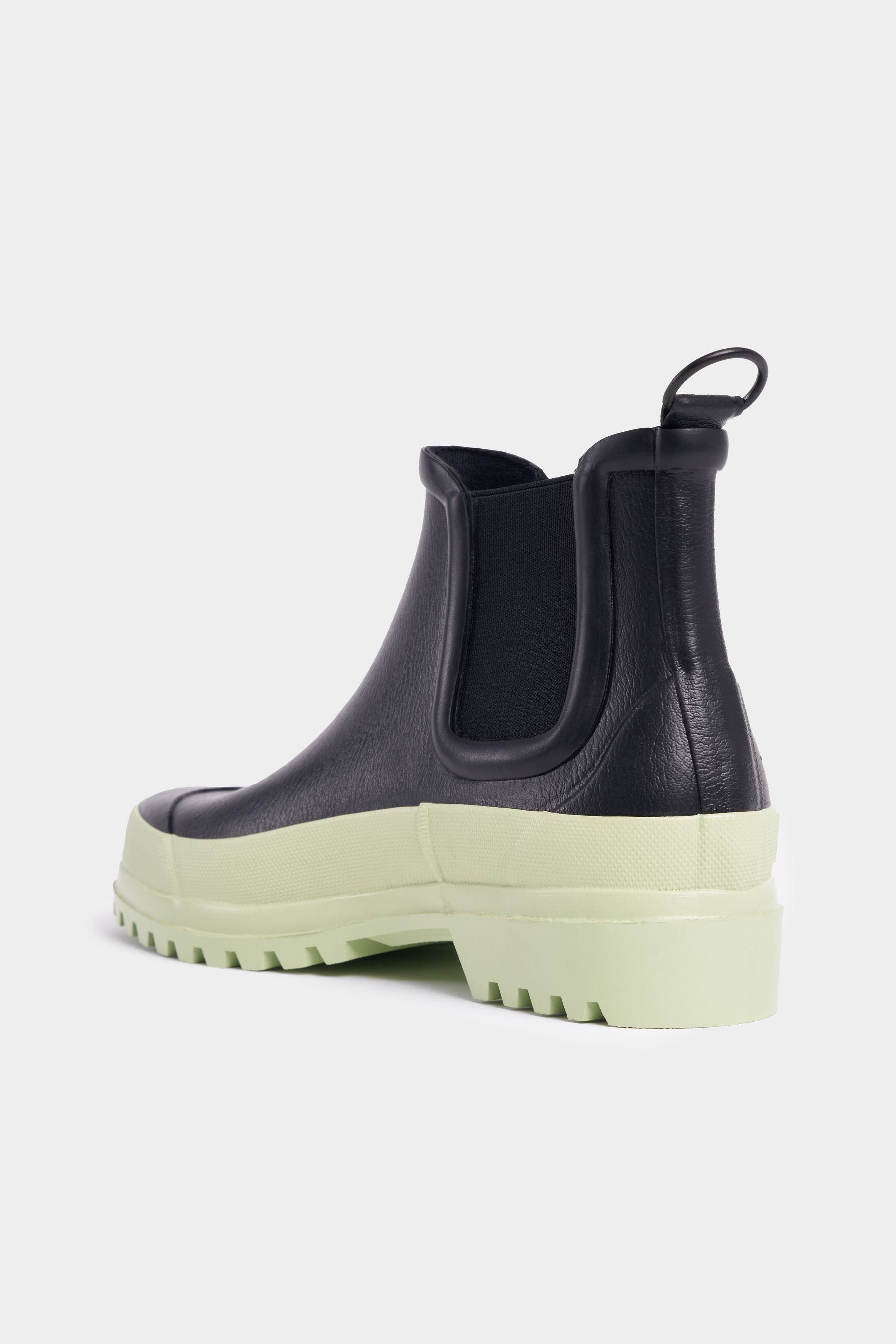 stutterheim chelsea rainwalker black/seafoam green footwear chelsea-boots