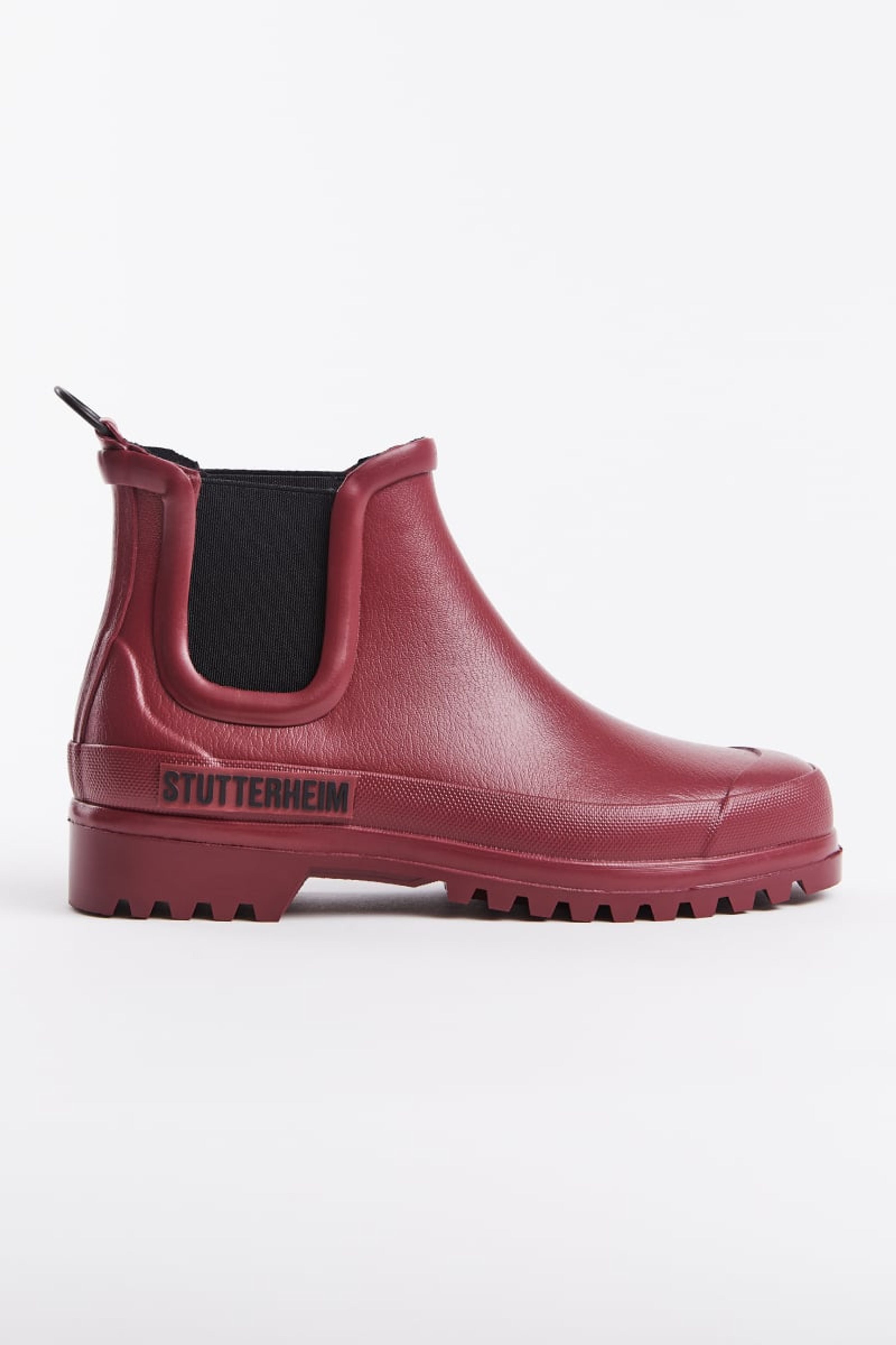 stutterheim chelsea rainwalker burgundy footwear rain-boots