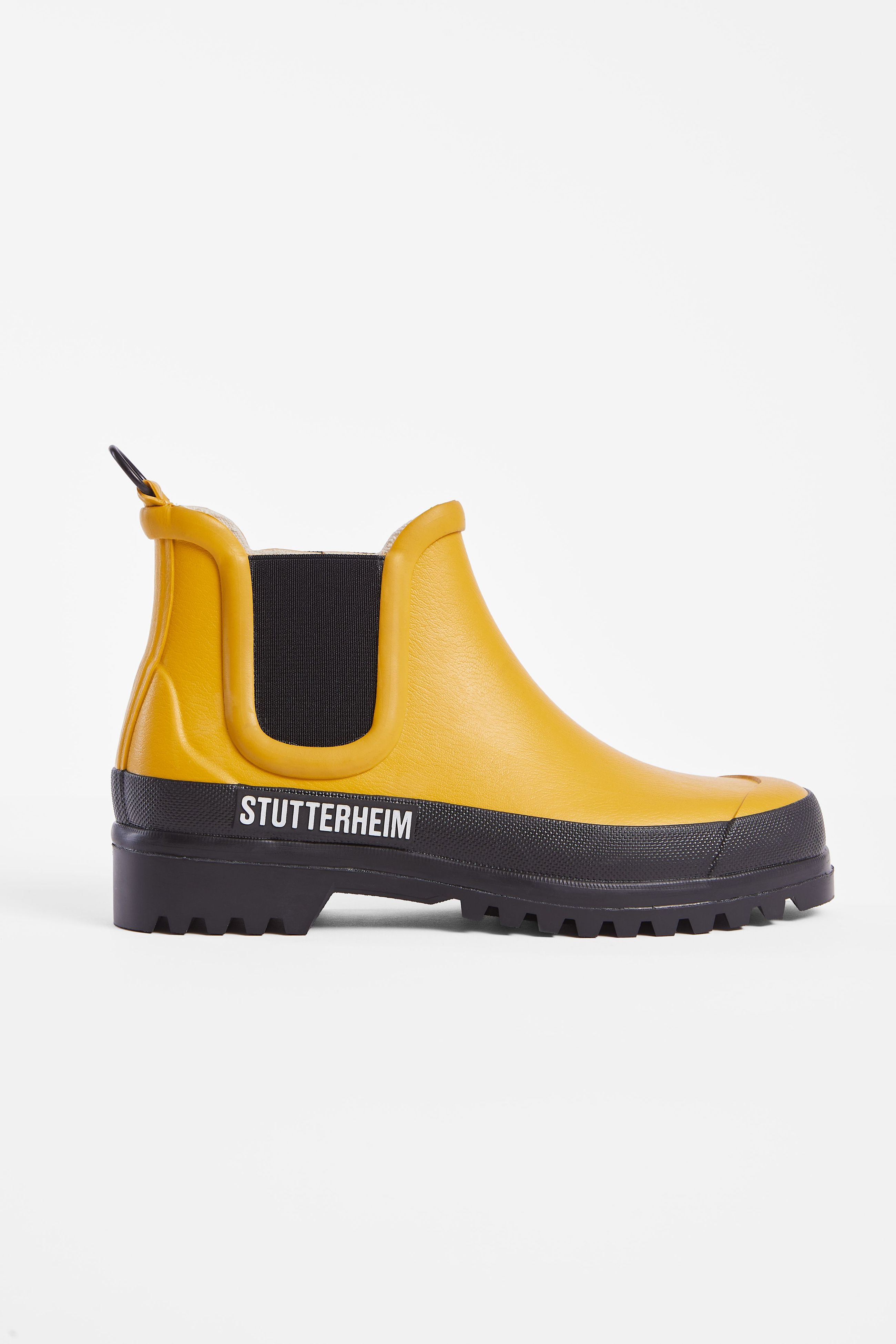 stutterheim chelsea rainwalker chai/black footwear rain-boots