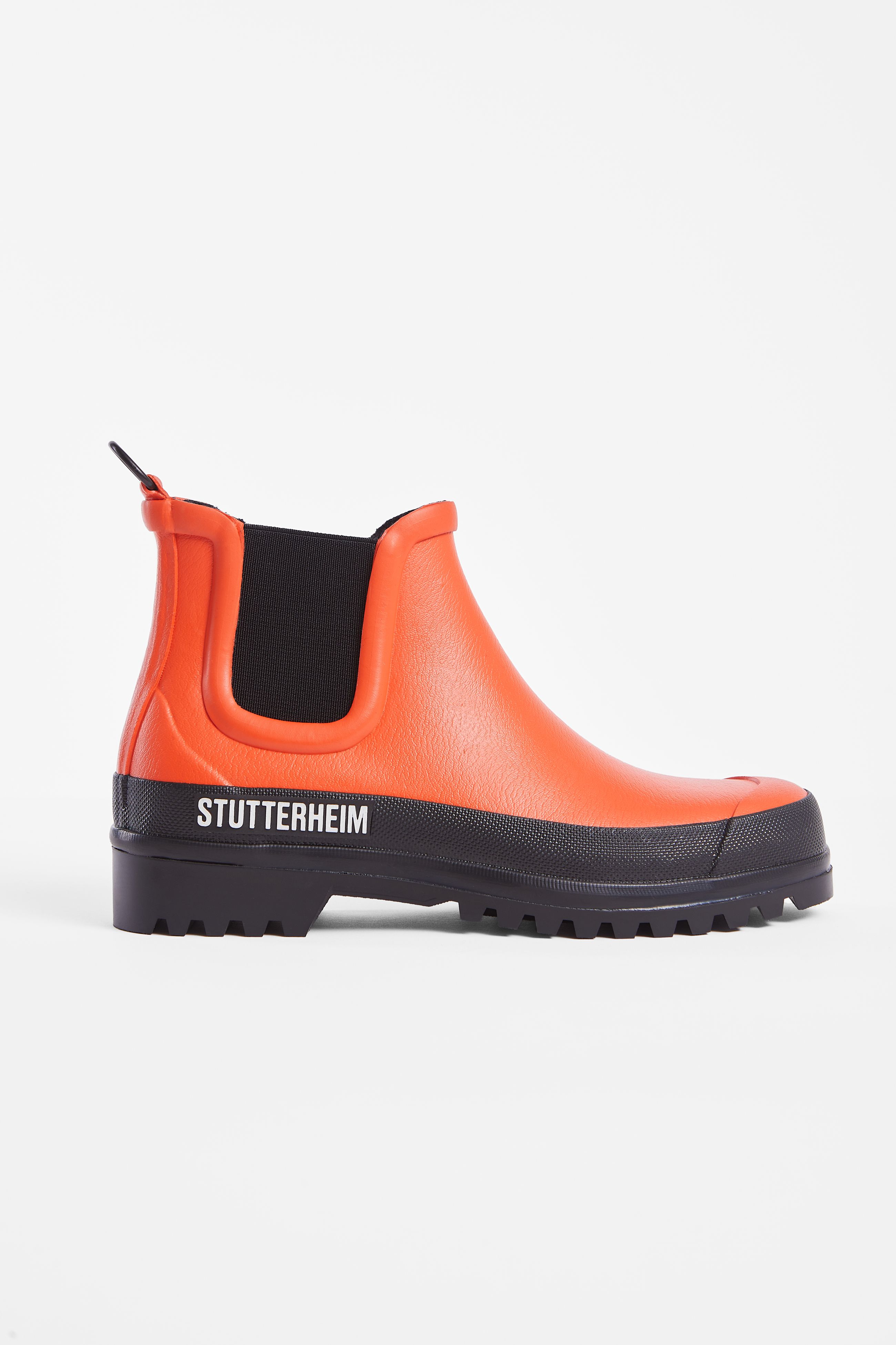 stutterheim chelsea rainwalker fade red/black footwear rain-boots