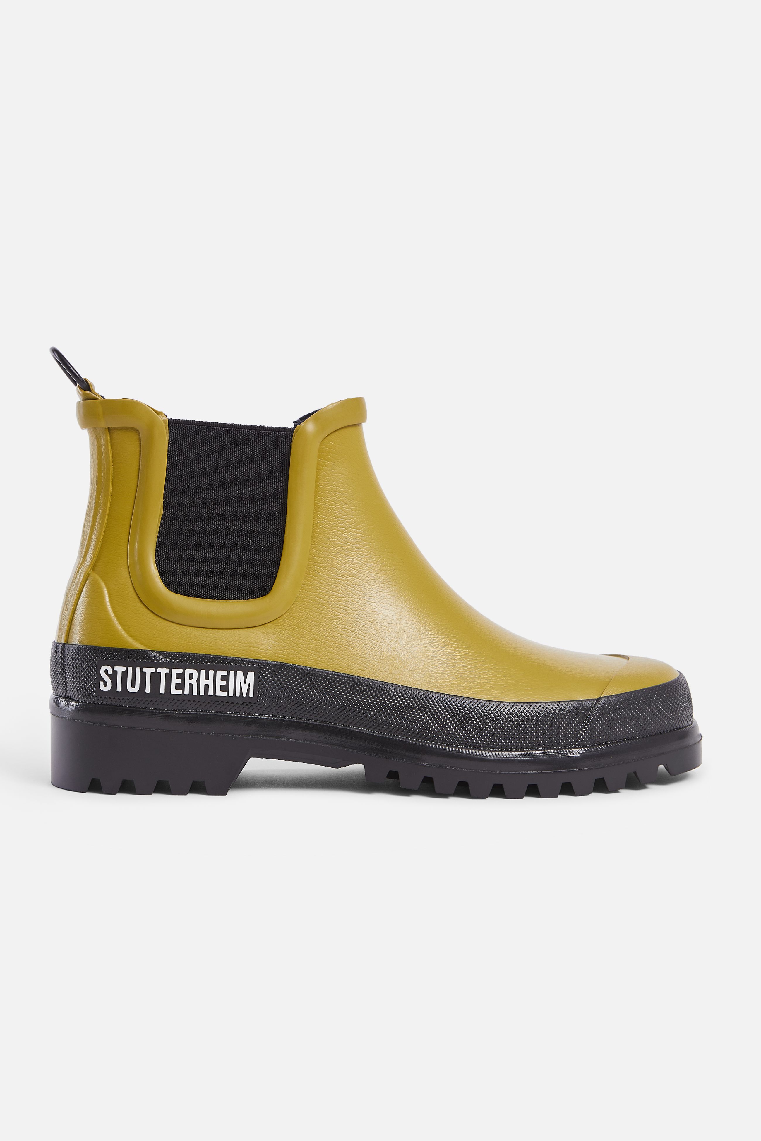 stutterheim chelsea rainwalker gold/black footwear rain-boots