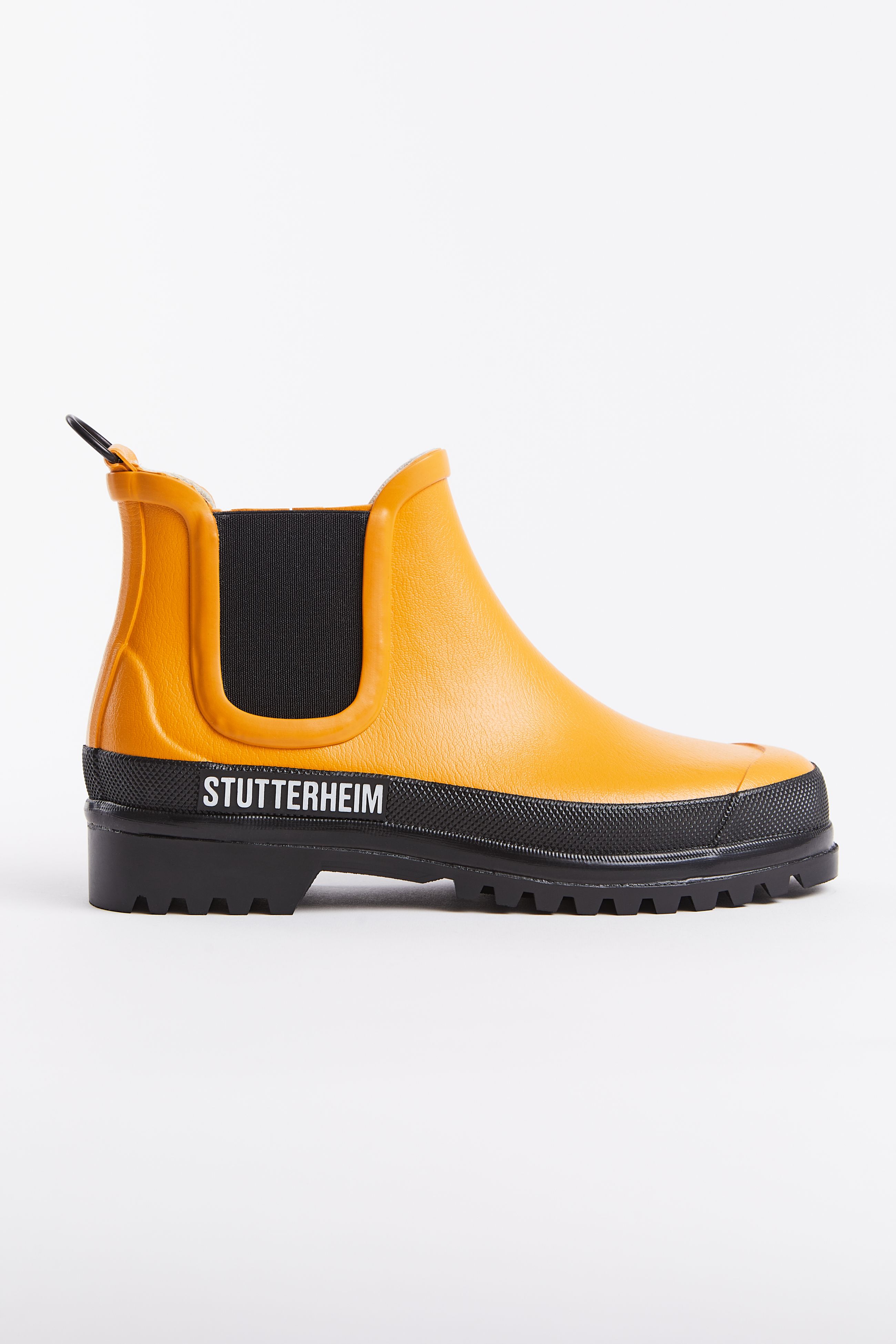 stutterheim chelsea rainwalker warm honey/black footwear rain-boots