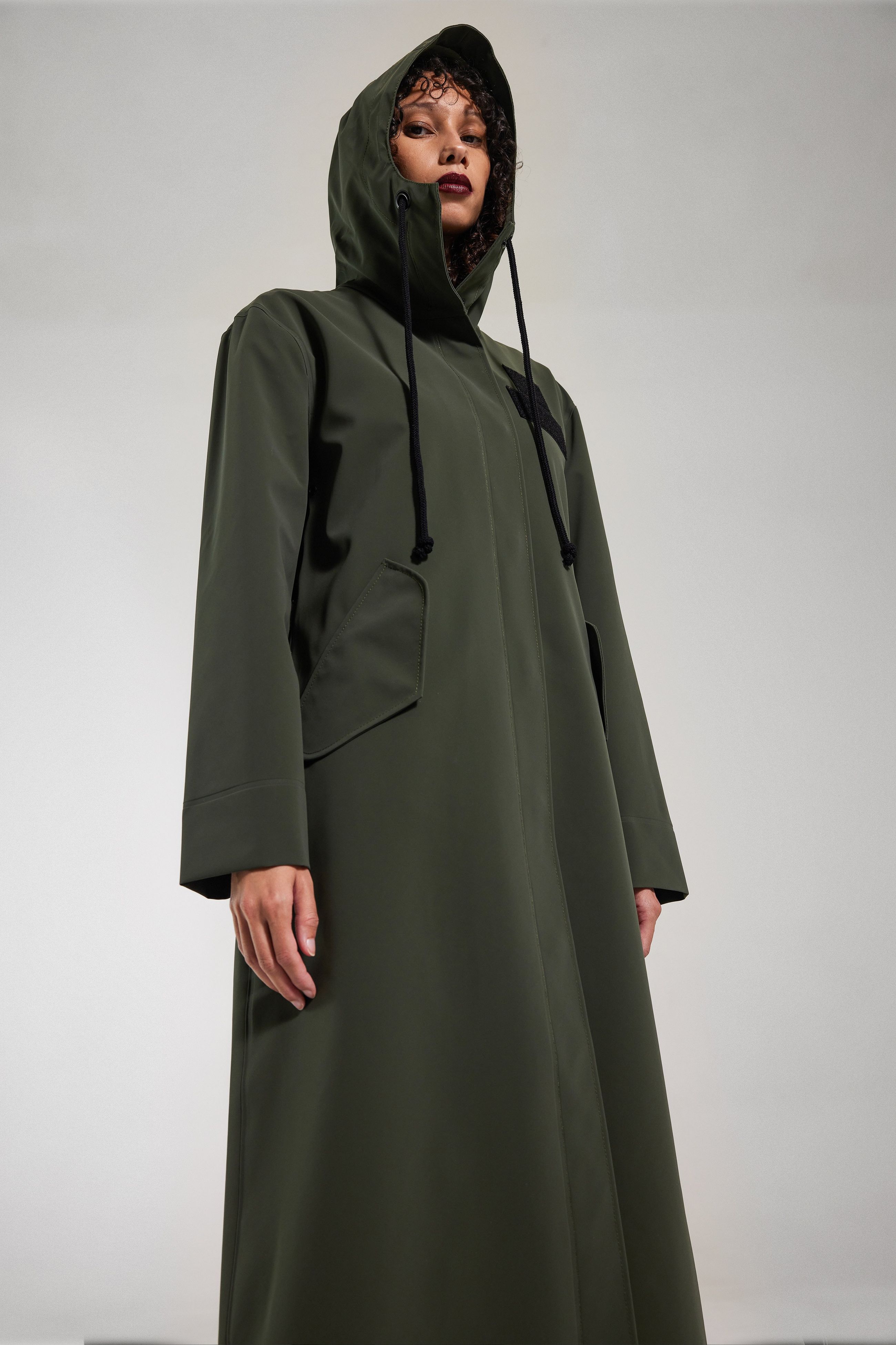 Stutterheim Chetham Matte Raincoat In Green