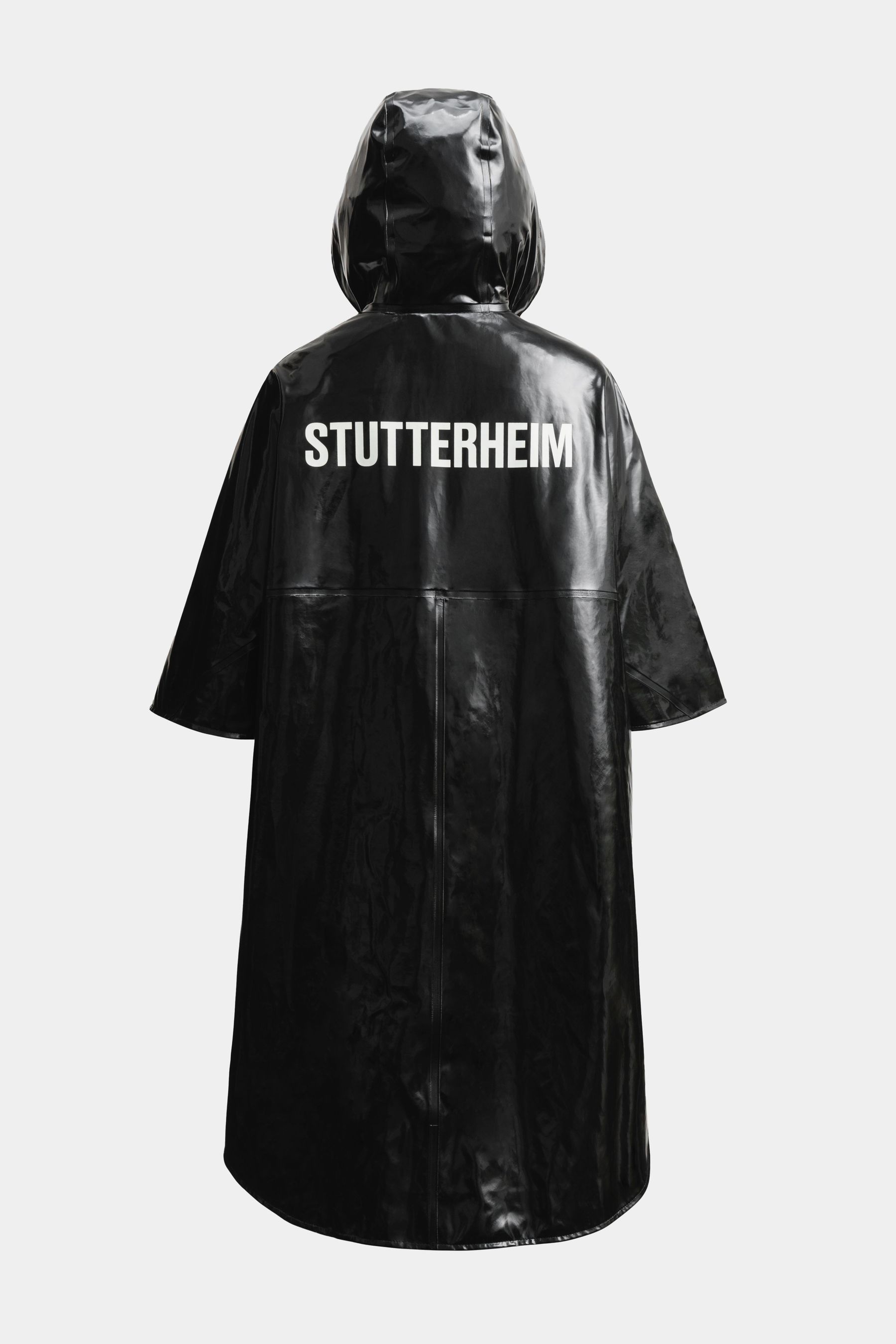 stutterheim concert print opal poncho black women jackets ponchos