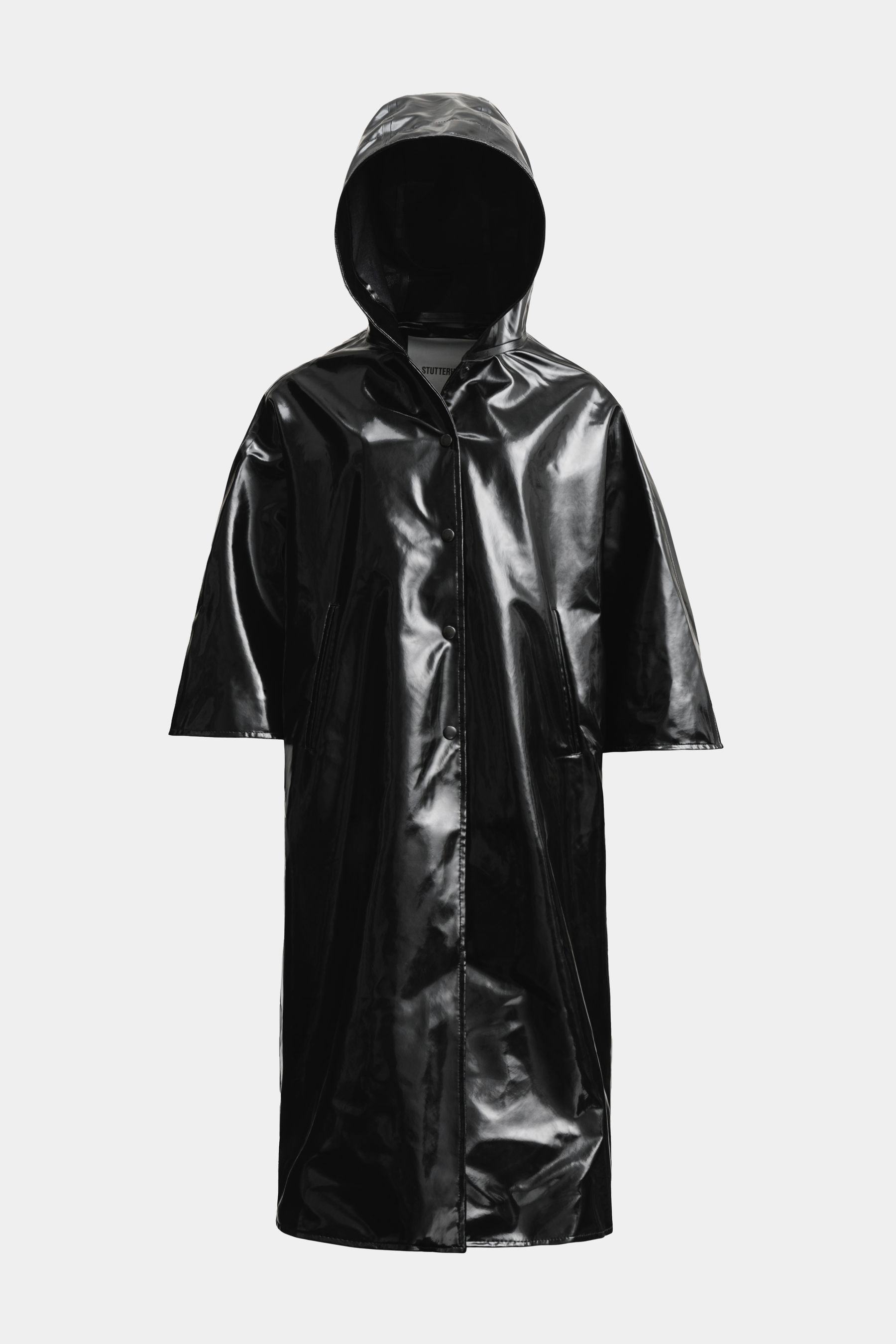 stutterheim concert print opal poncho black women jackets ponchos