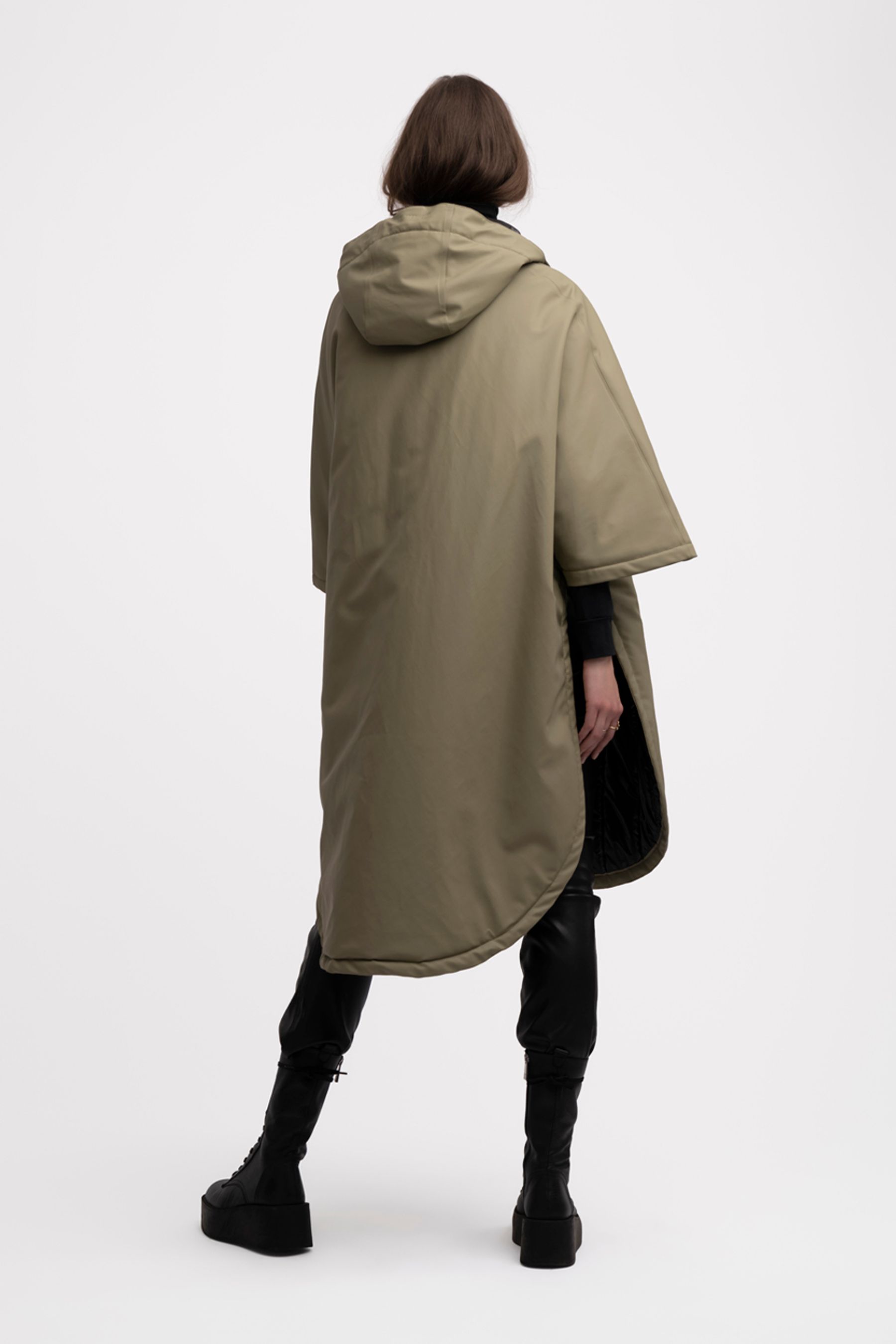 stutterheim concert winter poncho aloe women jackets winter-coats