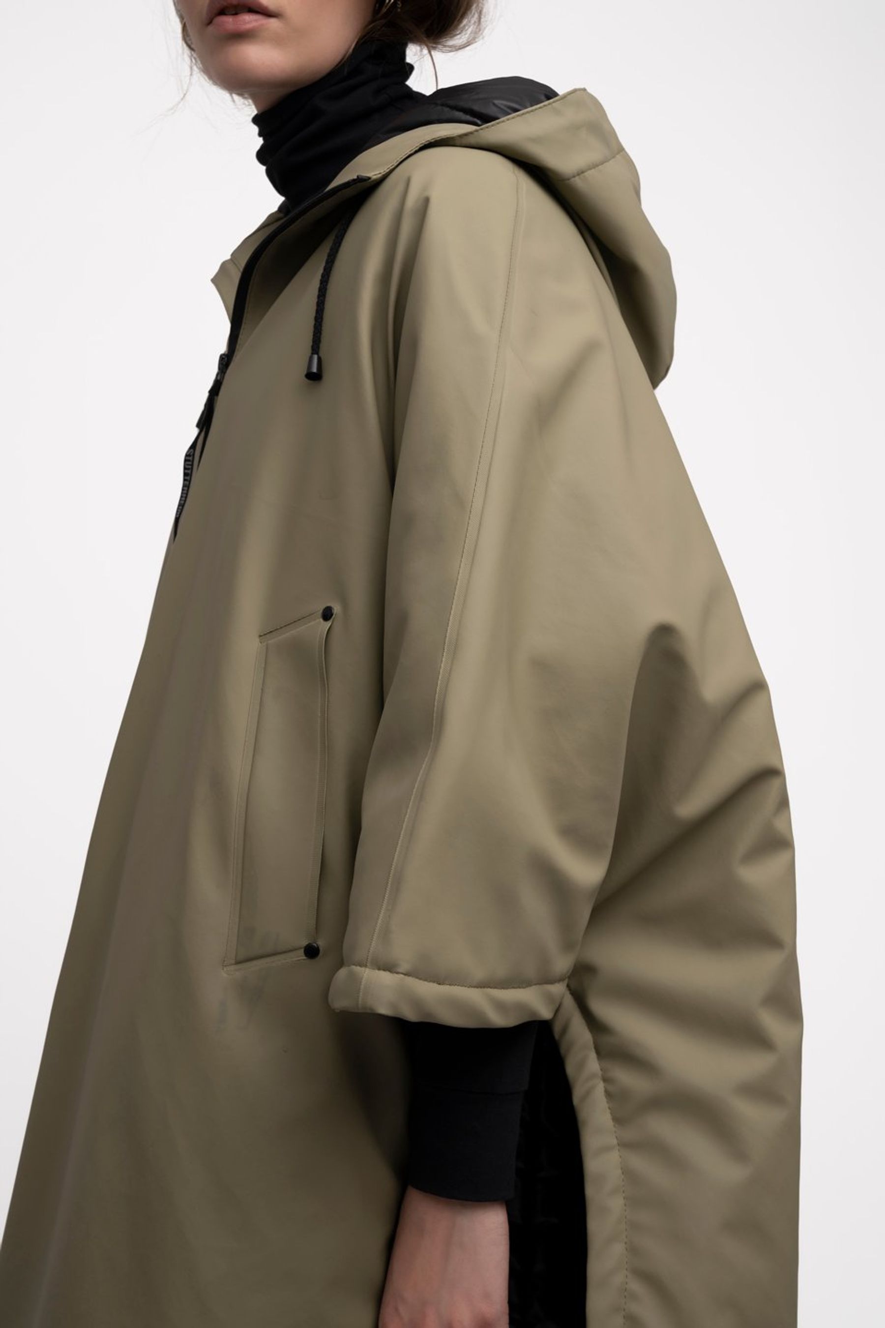 stutterheim concert winter poncho aloe women jackets winter-coats