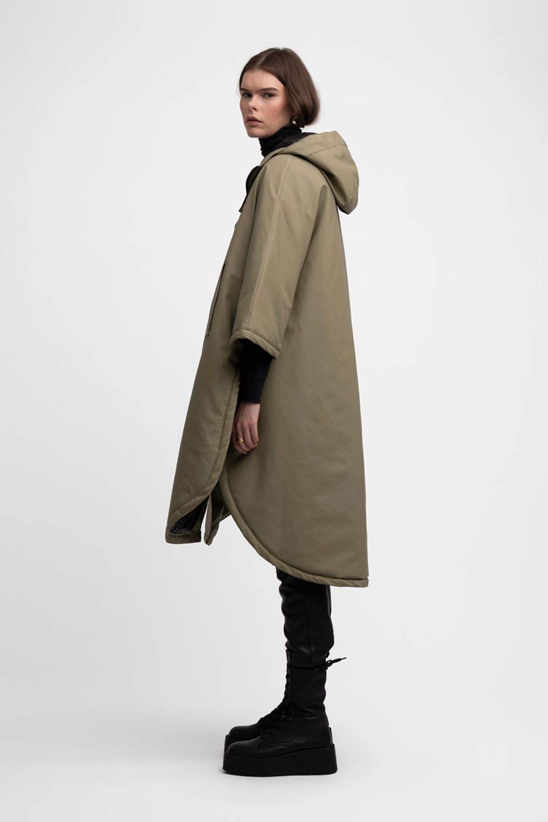 stutterheim concert winter poncho aloe women jackets winter-coats