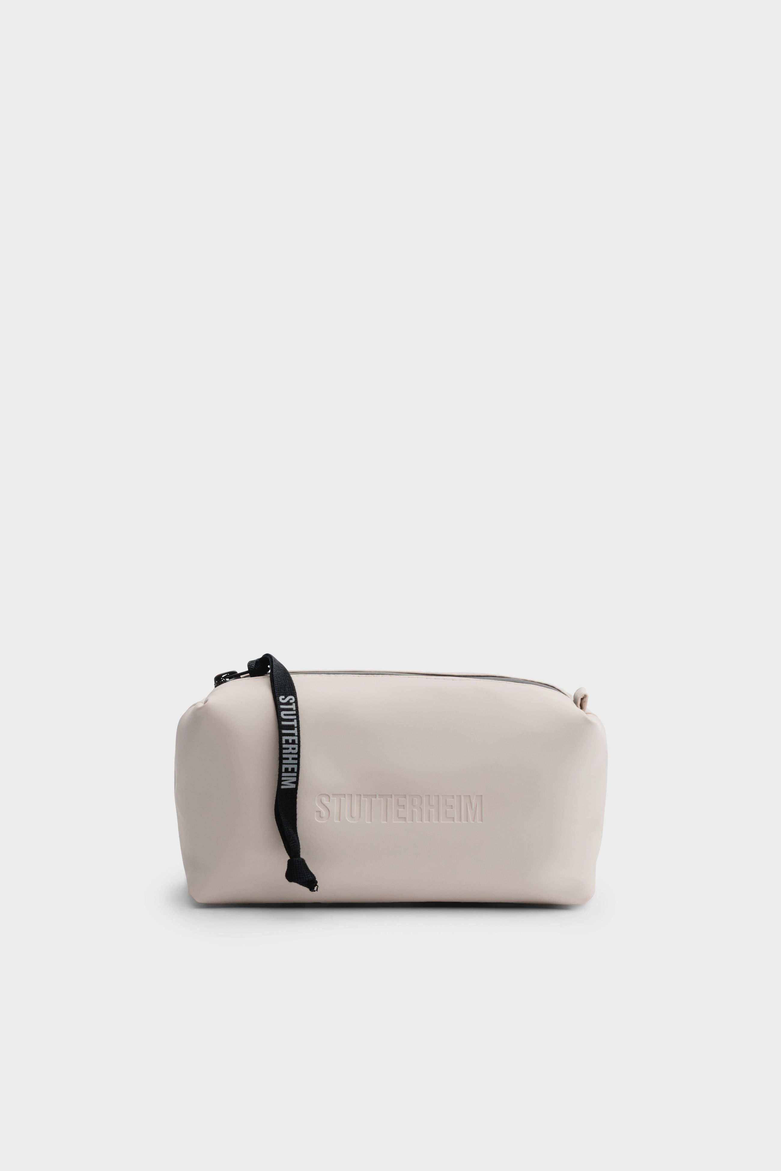 stutterheim container small wash bag light sand accessories bags wash-bags