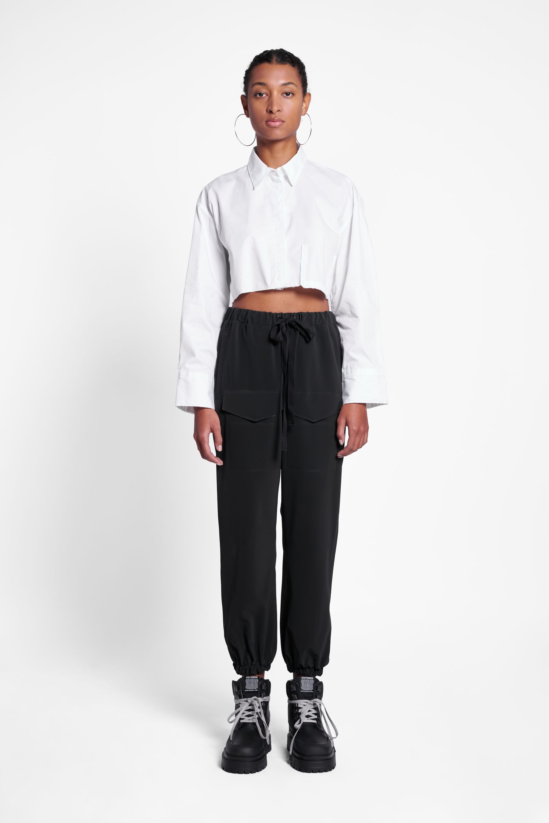 stutterheim dala matte trousers black men