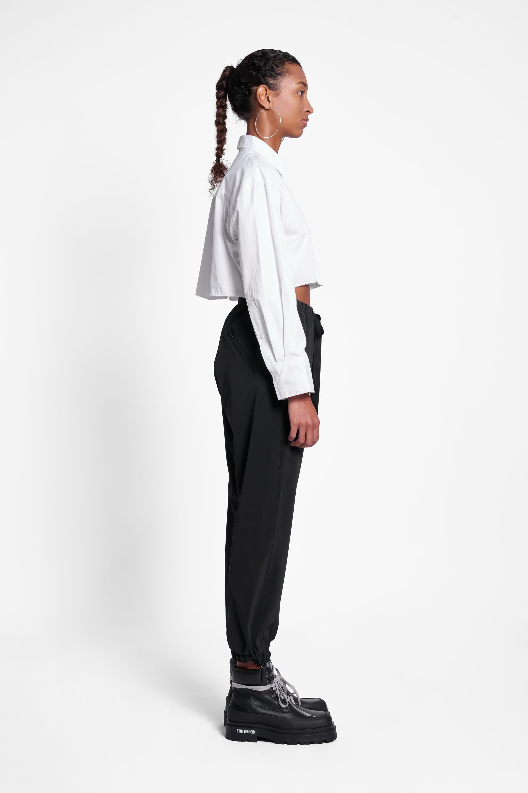 stutterheim dala matte trousers black men