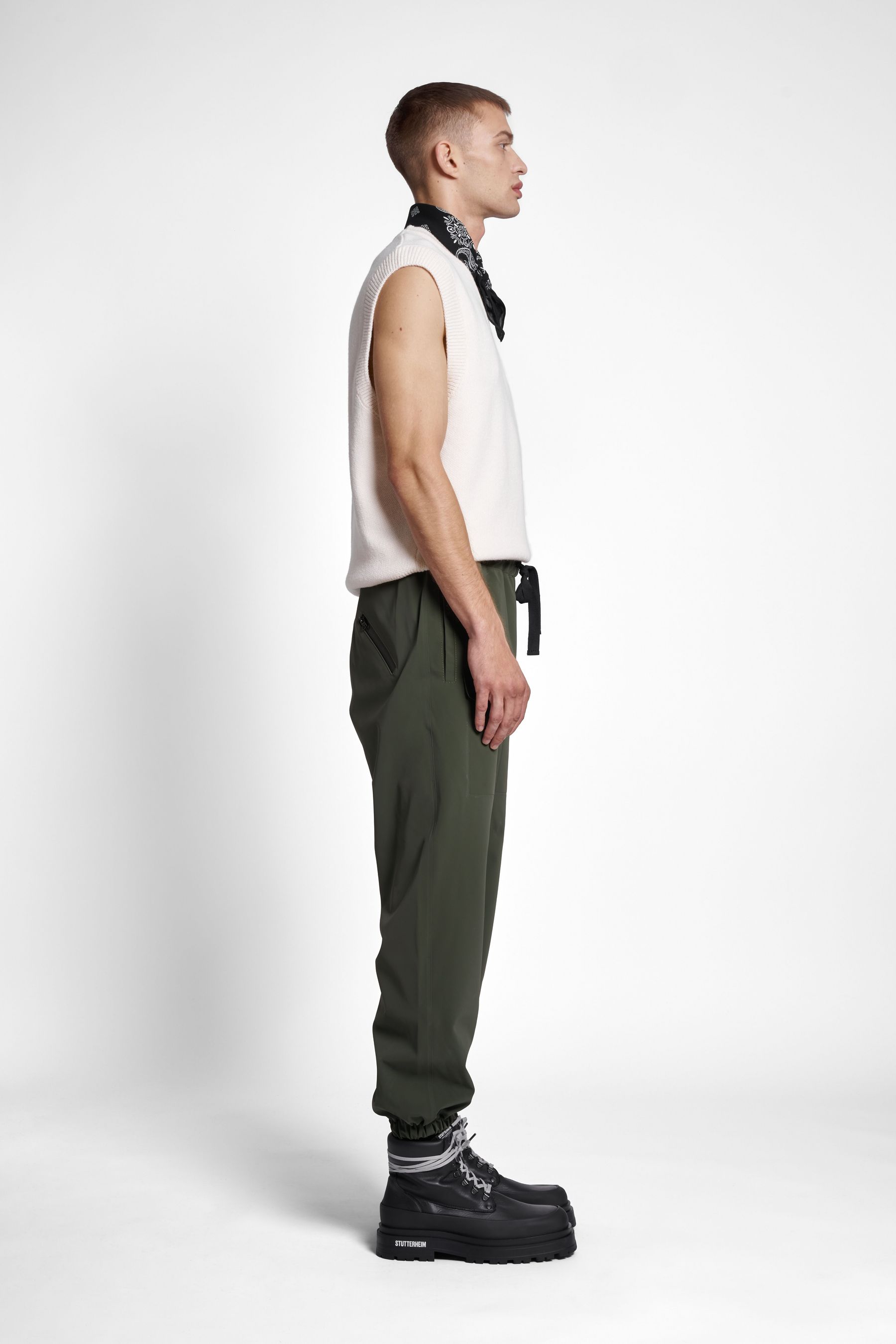 stutterheim dala matte trousers green men