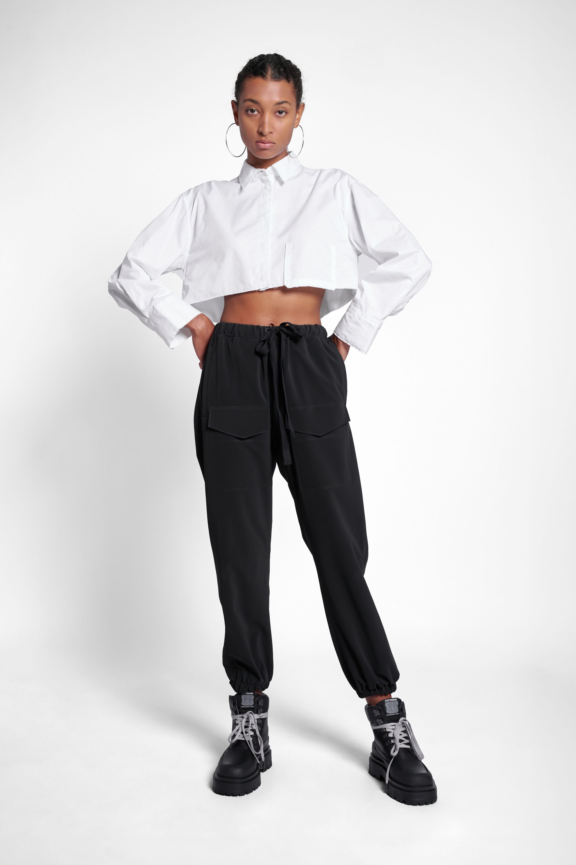 stutterheim dala matte trousers black women bottoms