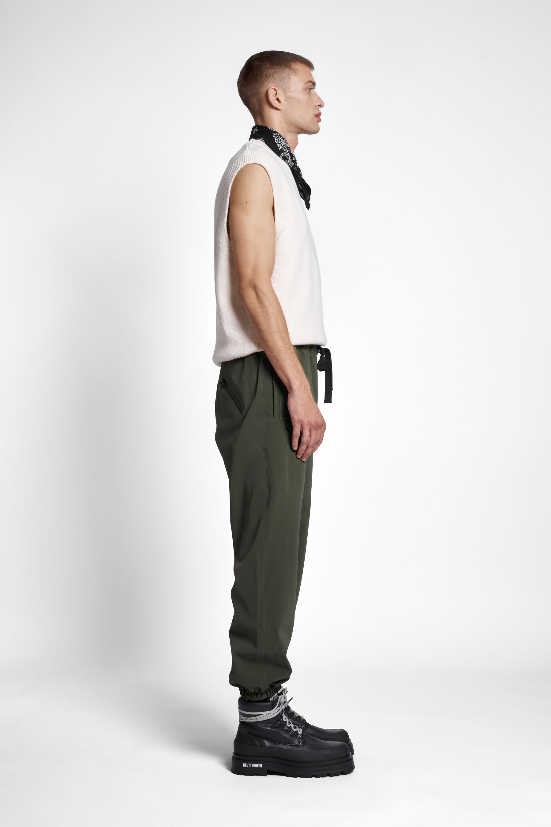 stutterheim dala matte trousers green women bottoms