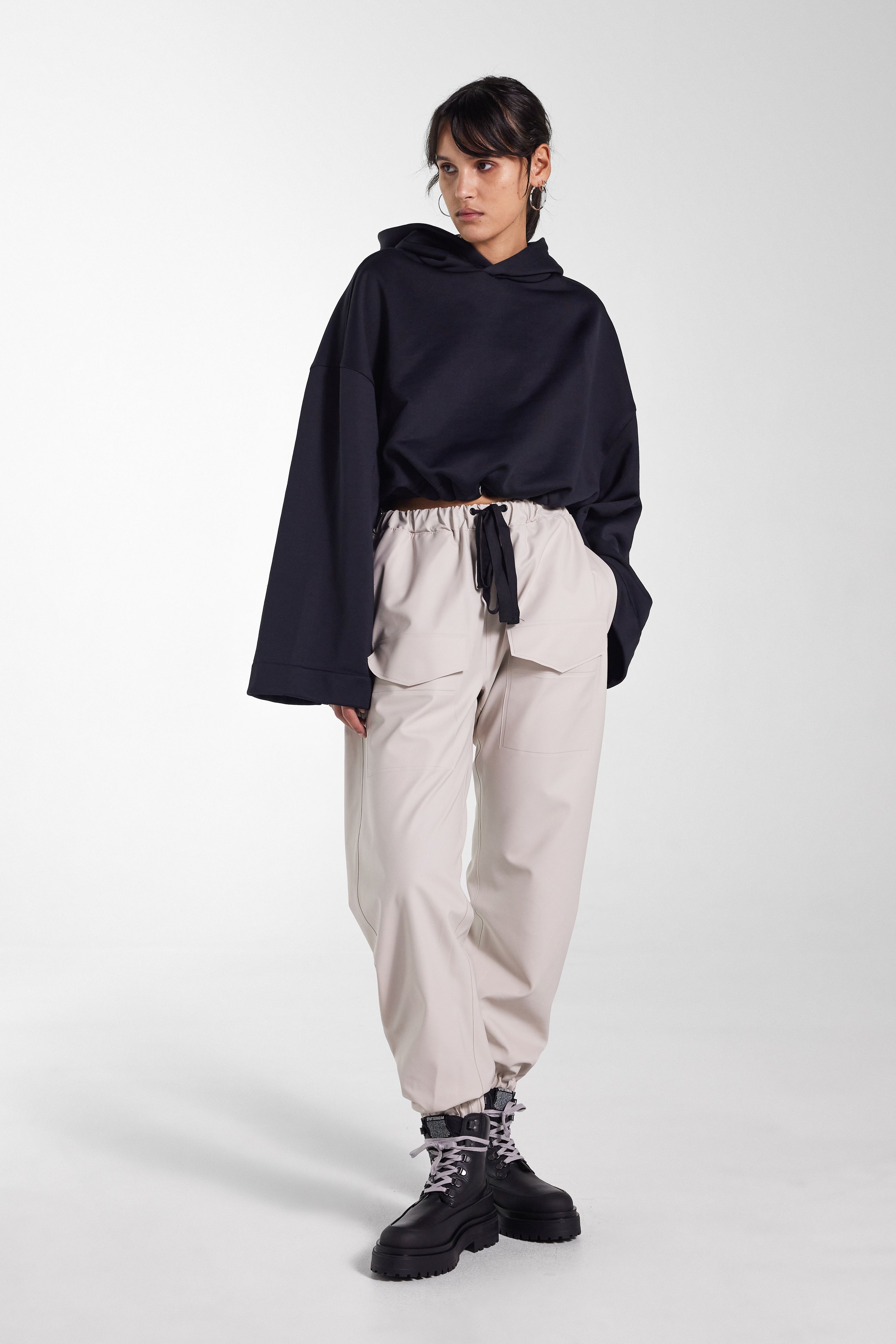 stutterheim dala trousers light sand women bottoms