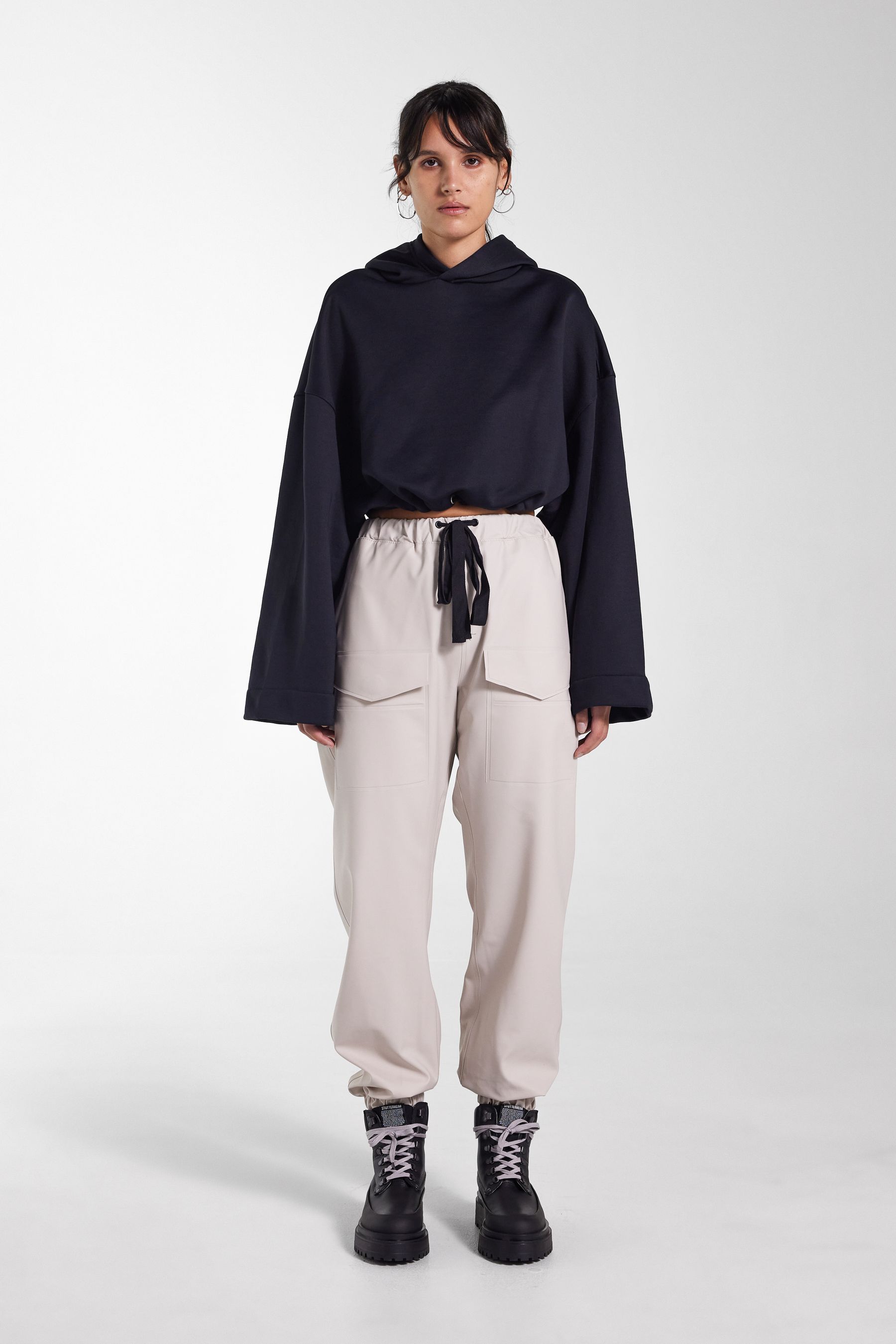 stutterheim dala trousers light sand women bottoms