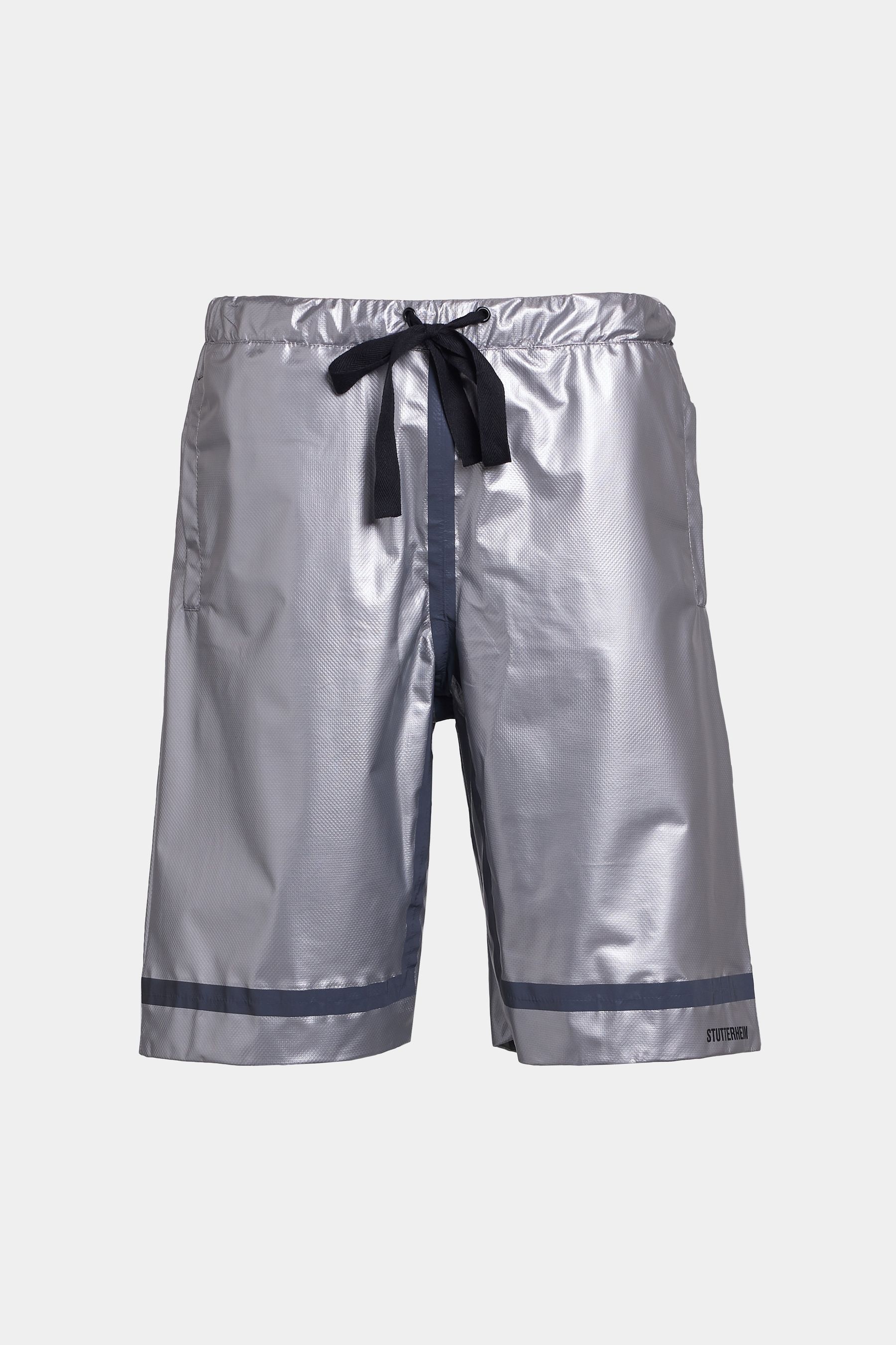 stutterheim dash shorts silver men