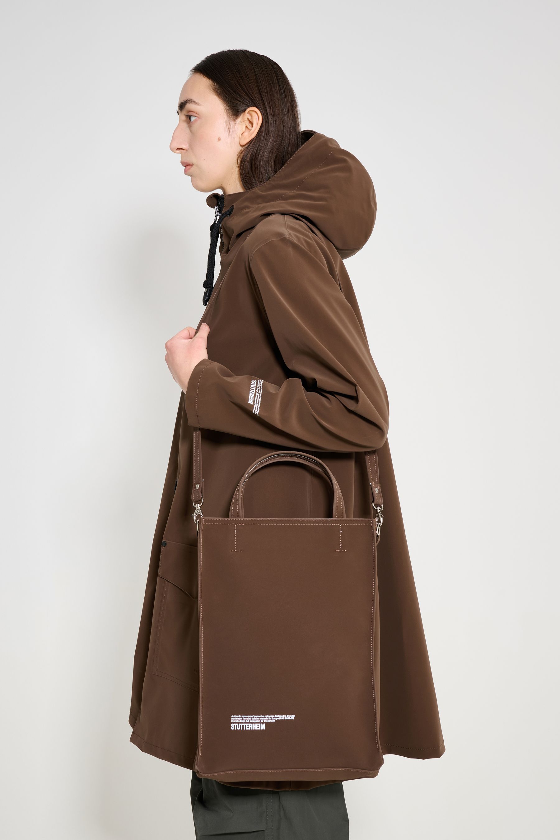 stutterheim djursholm bag matte dark brown accessories bags tote-bags