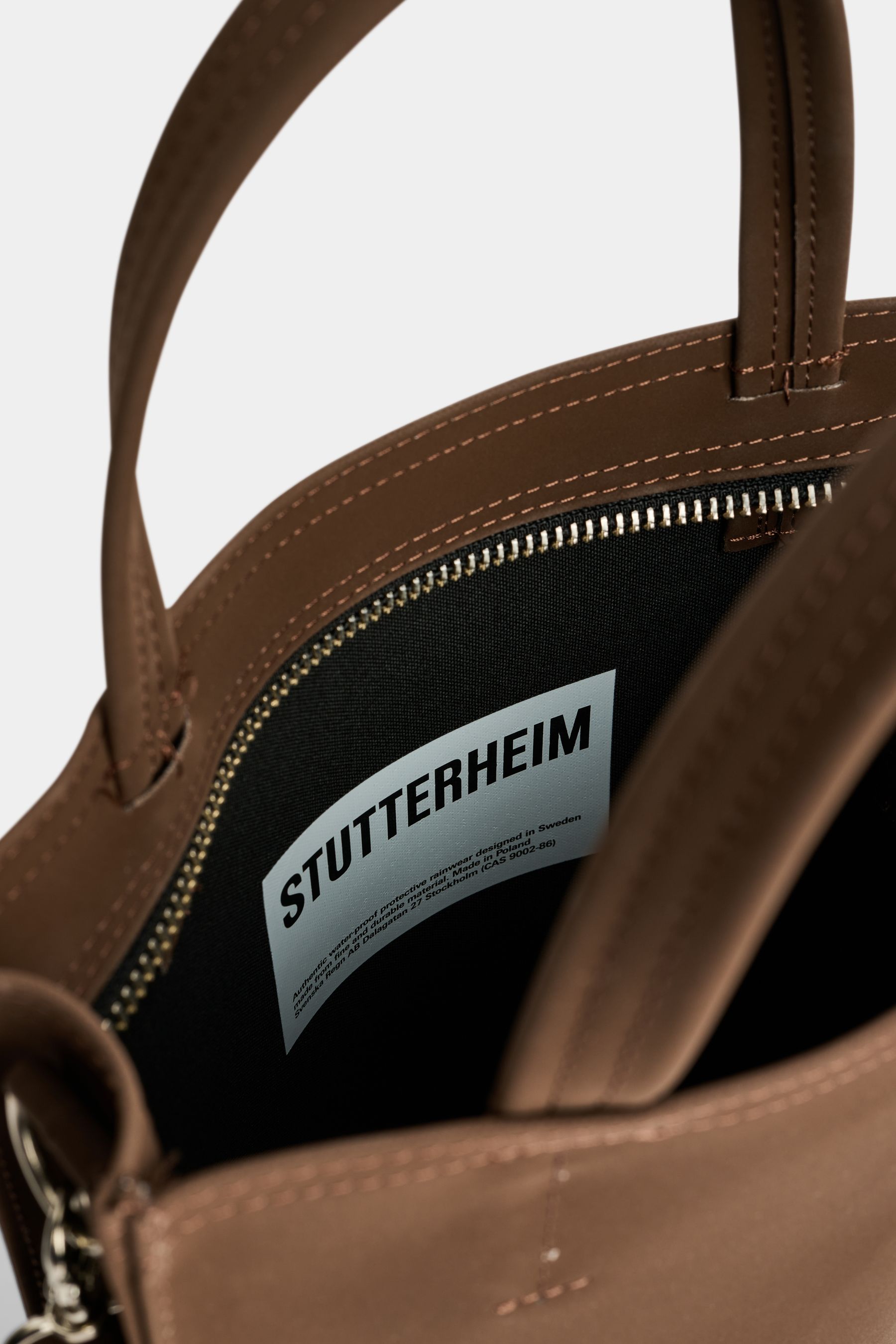 stutterheim djursholm bag matte dark brown accessories bags tote-bags