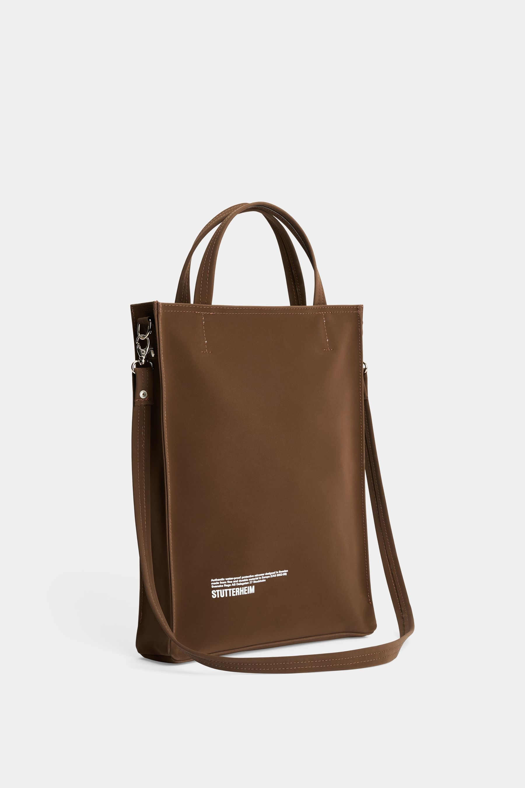 stutterheim djursholm bag matte dark brown accessories bags tote-bags