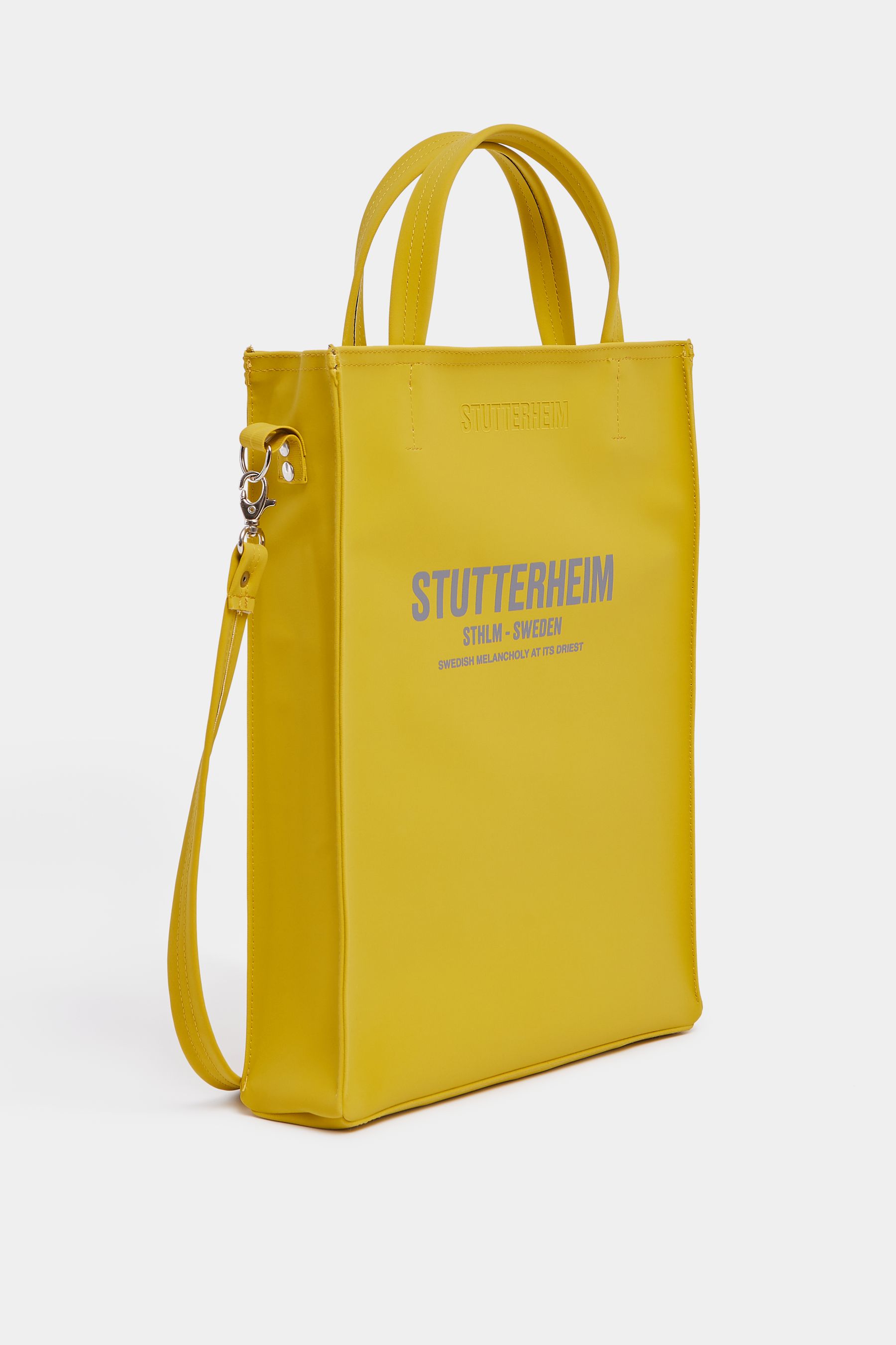 stutterheim djursholm matte bag gold accessories bags tote-bags