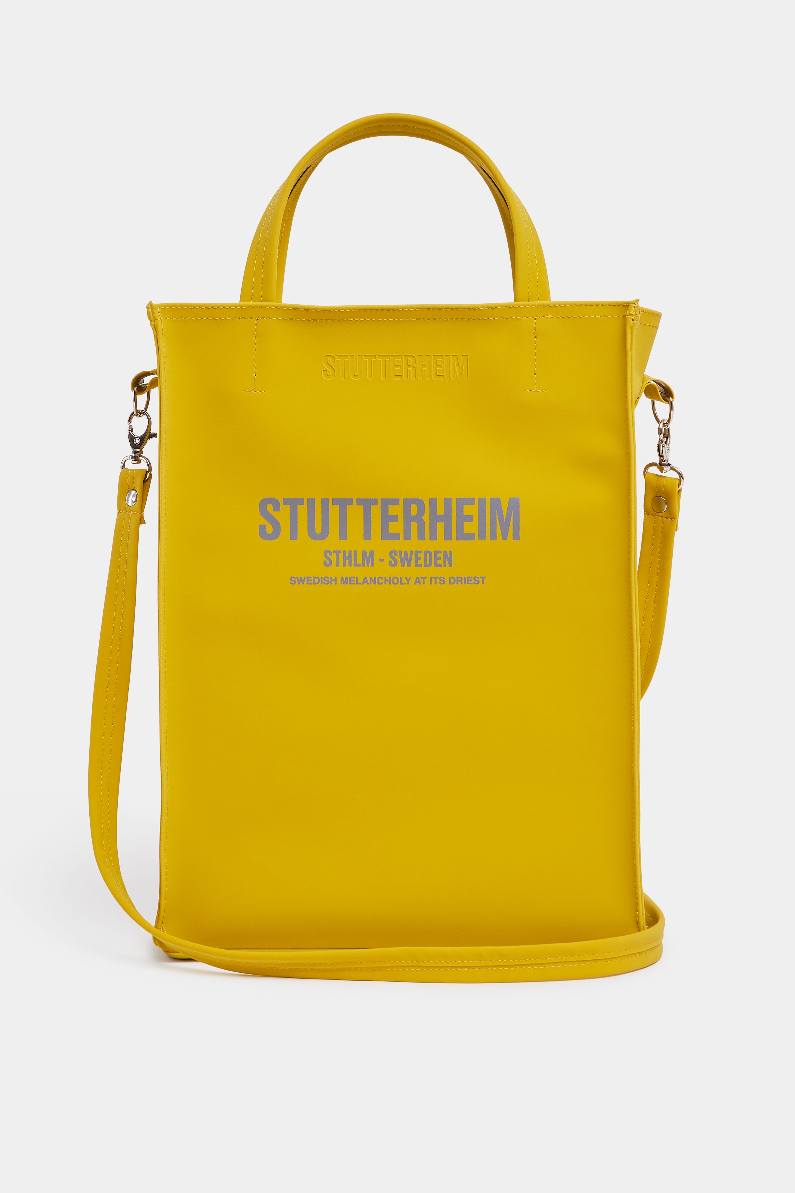 stutterheim djursholm matte bag gold accessories bags tote-bags