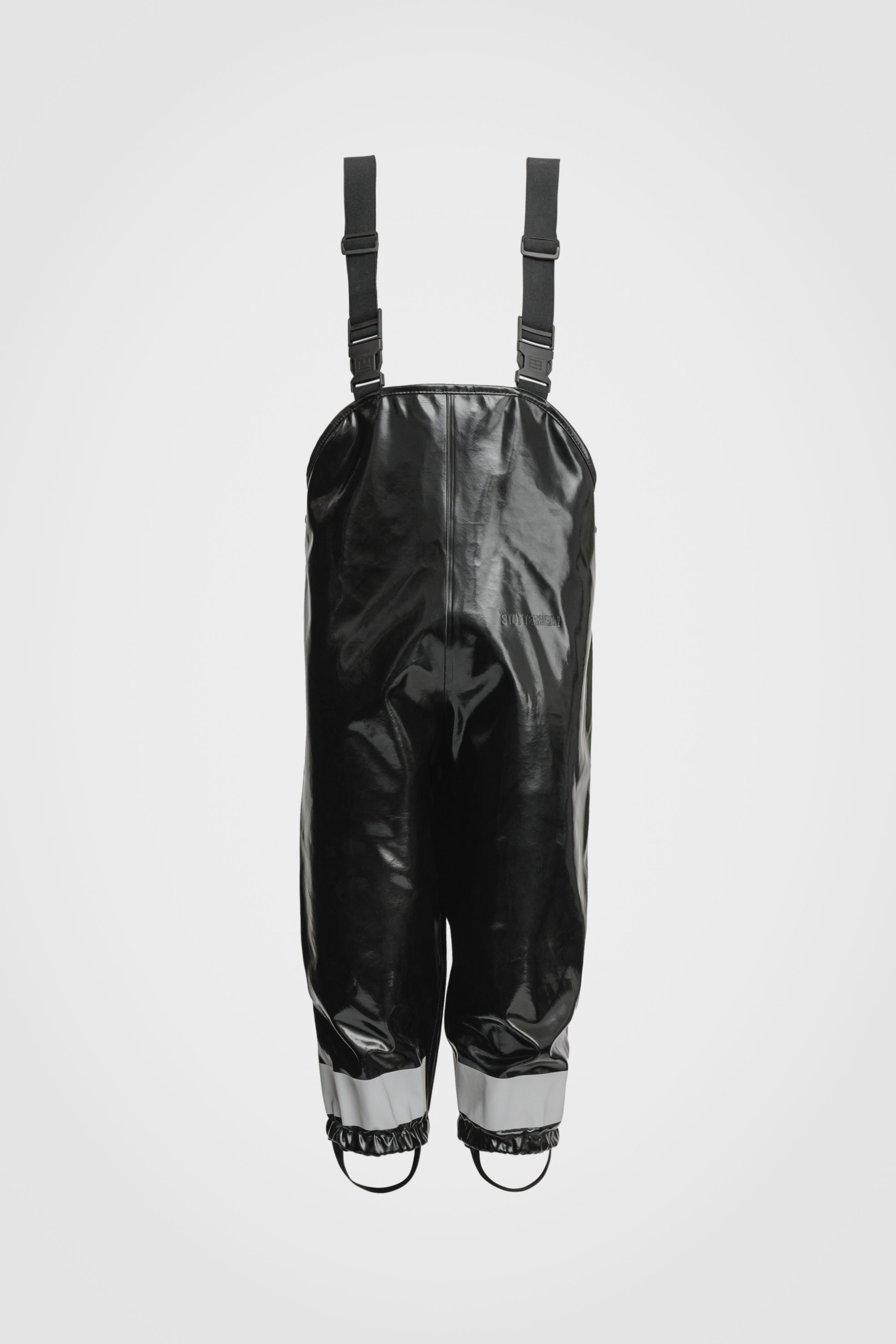 stutterheim dungaree mini opal black kids overalls