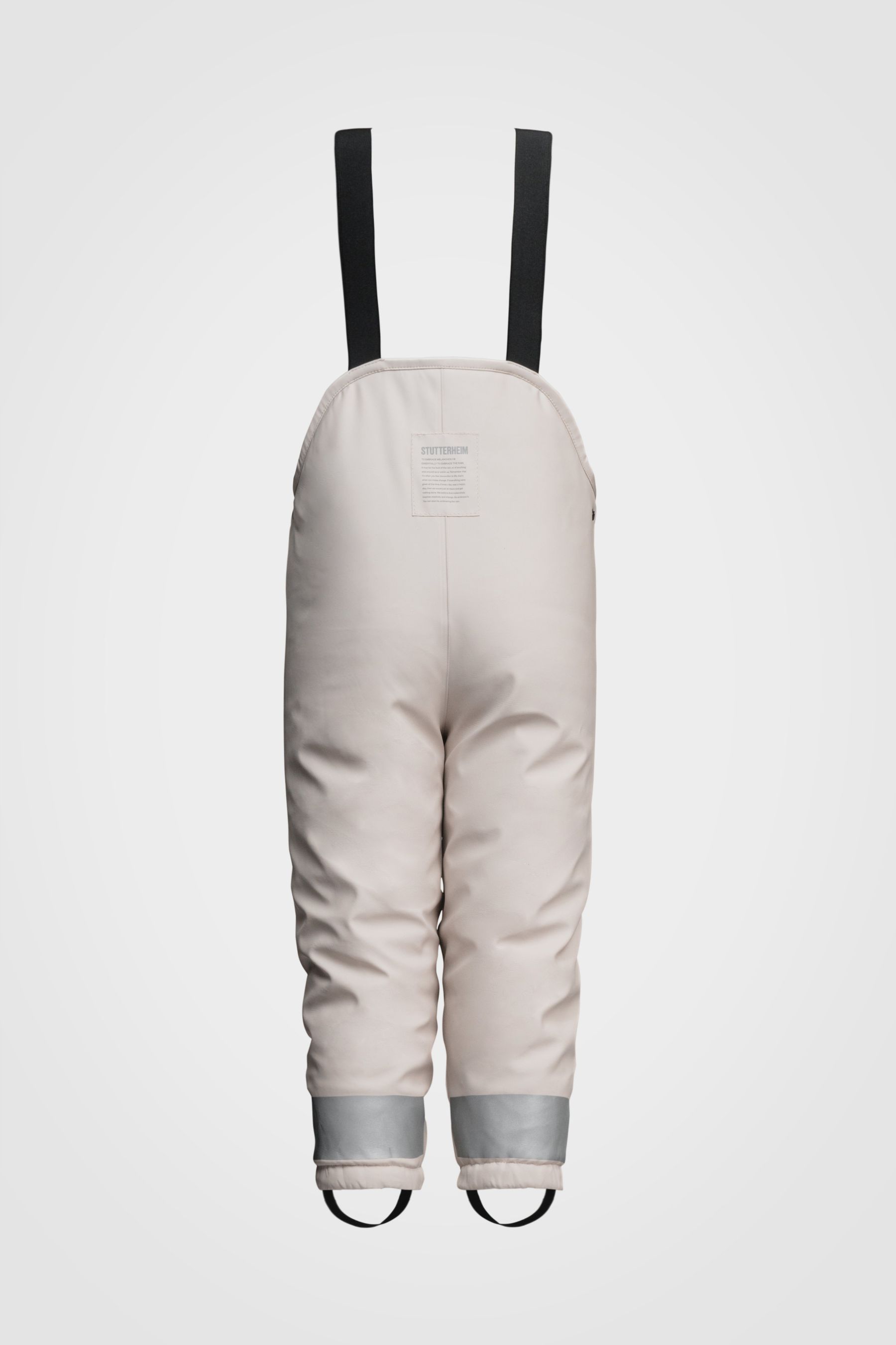 stutterheim dungaree mini winter light sand kids overalls